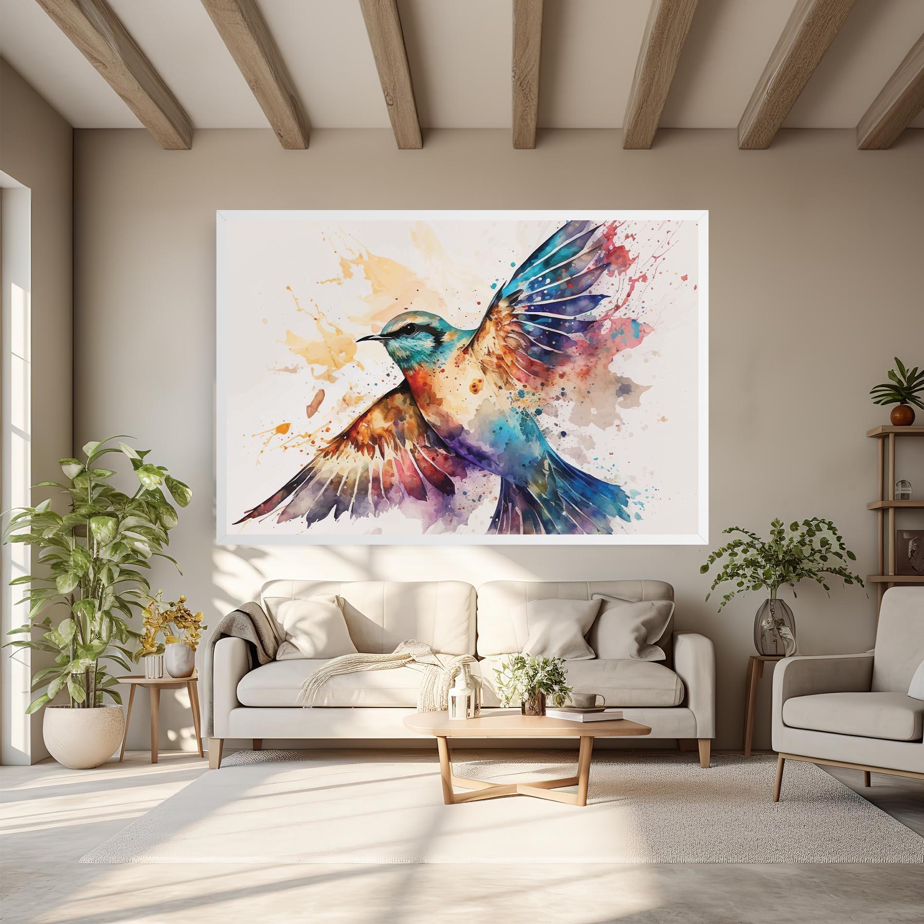 Tablou Canvas Painted Wings Bird mockup 6