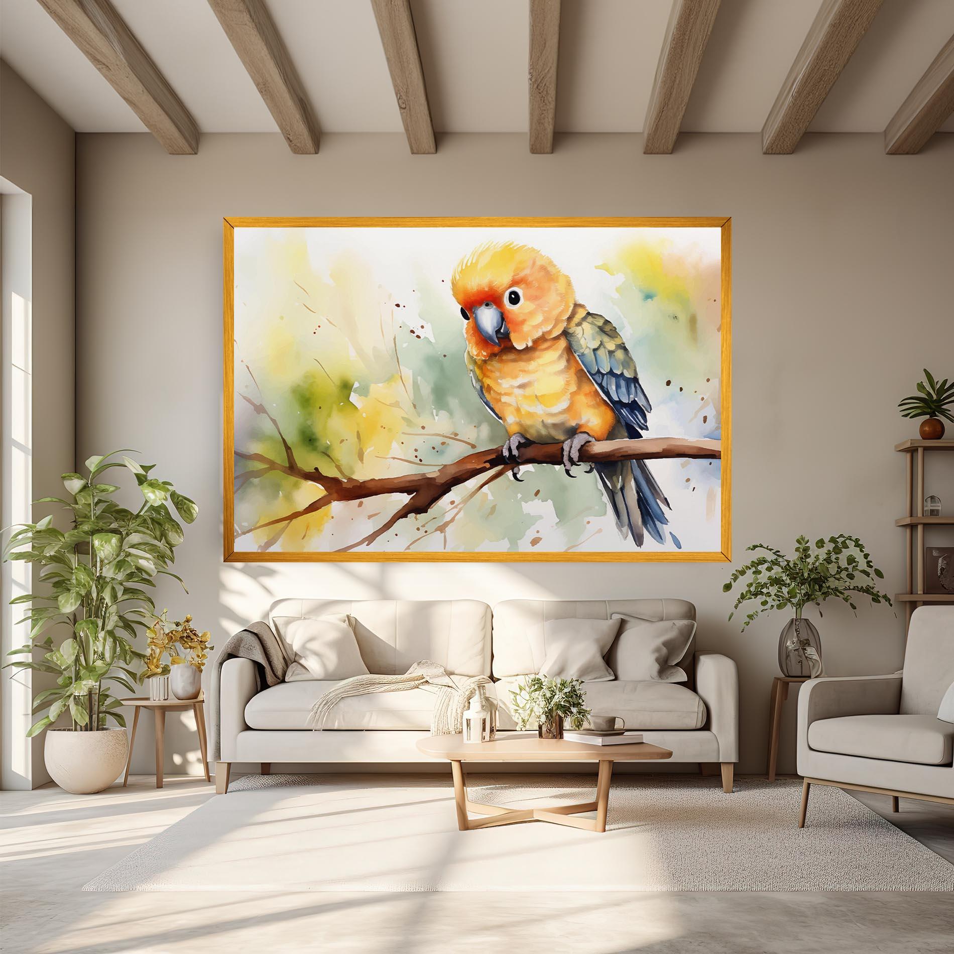 Tablou Canvas Cute Baby Parrot mockup 6