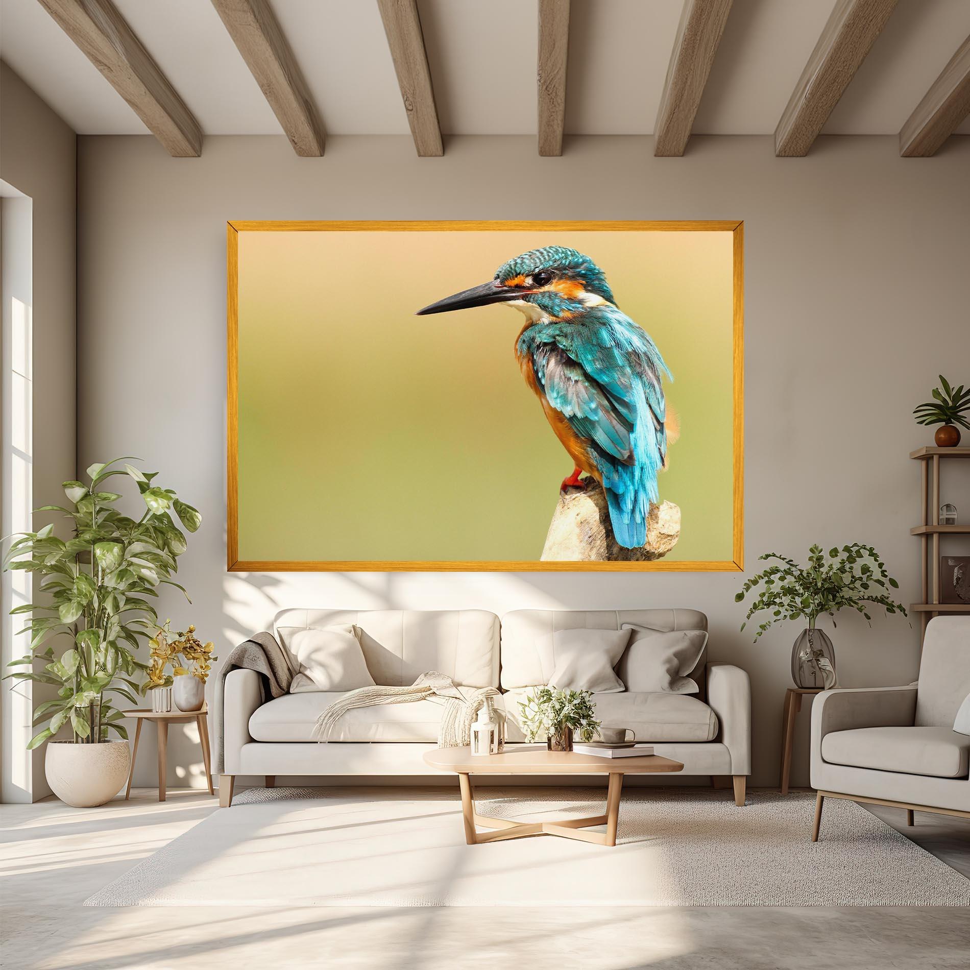 Tablou Canvas Light Blue Bird mockup 6