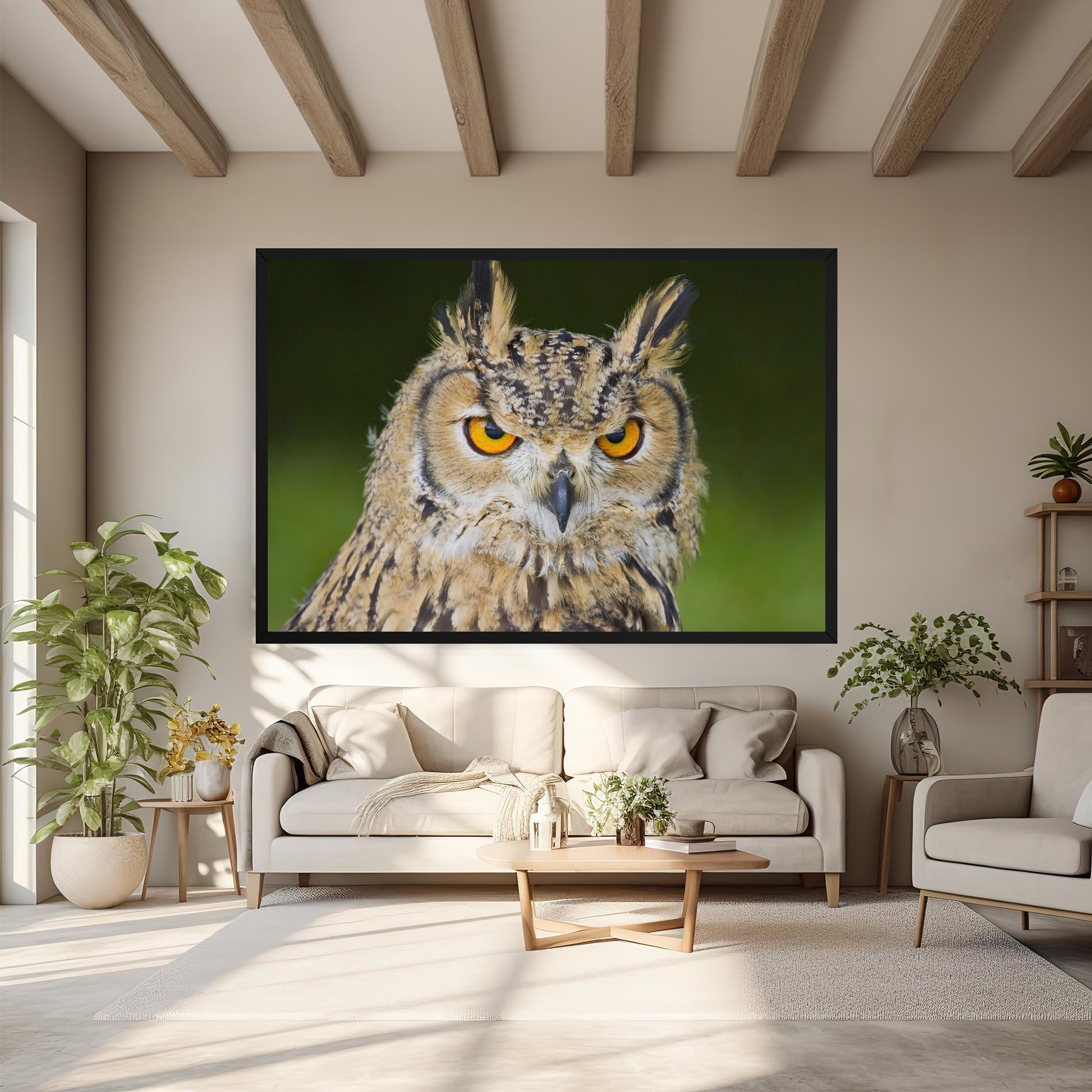 Tablou Canvas Angry Owl mockup 6