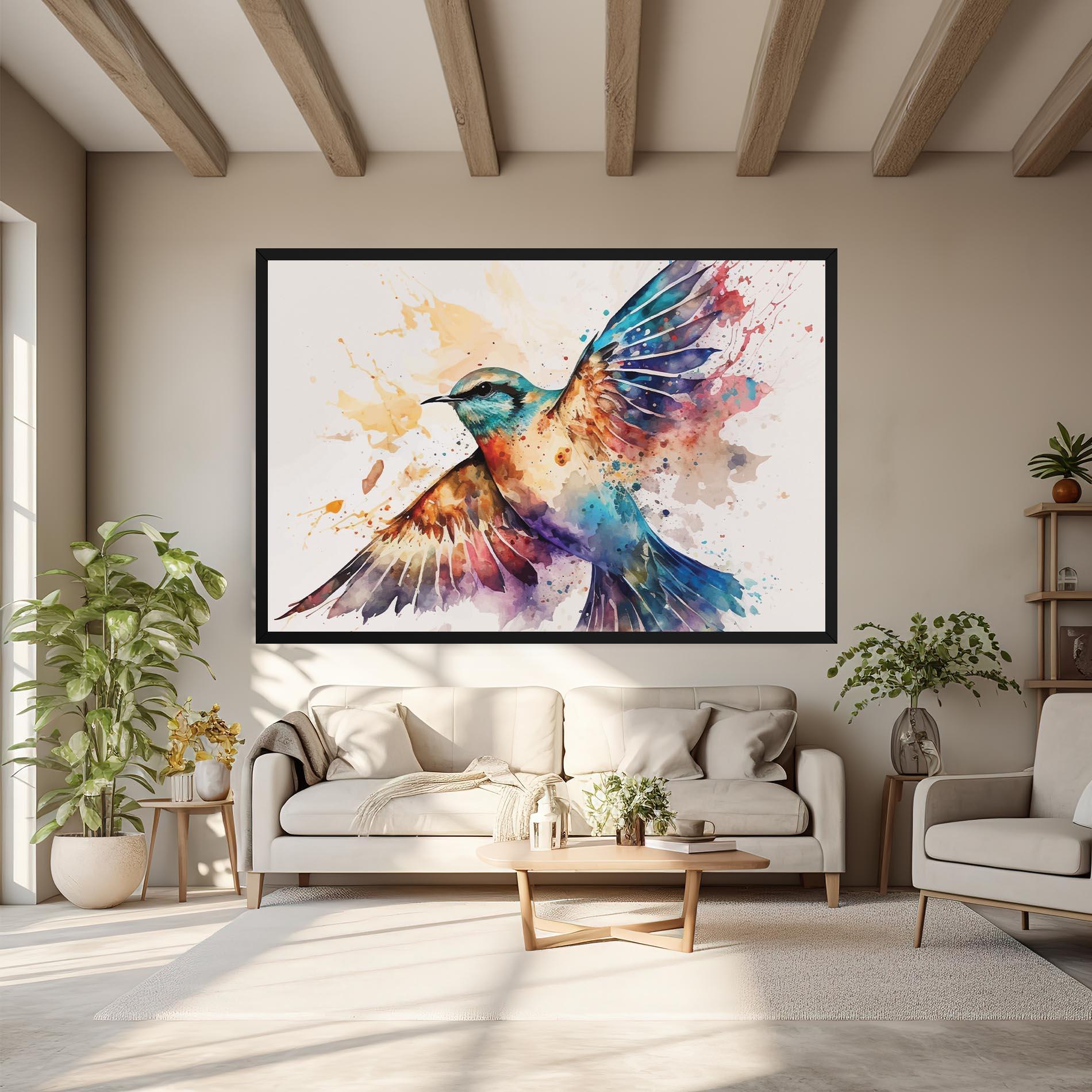 Tablou Canvas Painted Wings Bird mockup 6