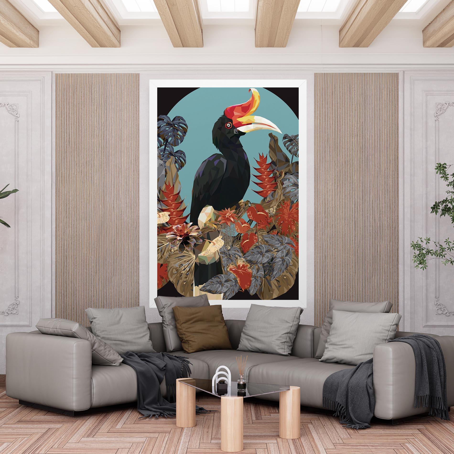 Tablou Canvas Black Interesting Bird mockup 6