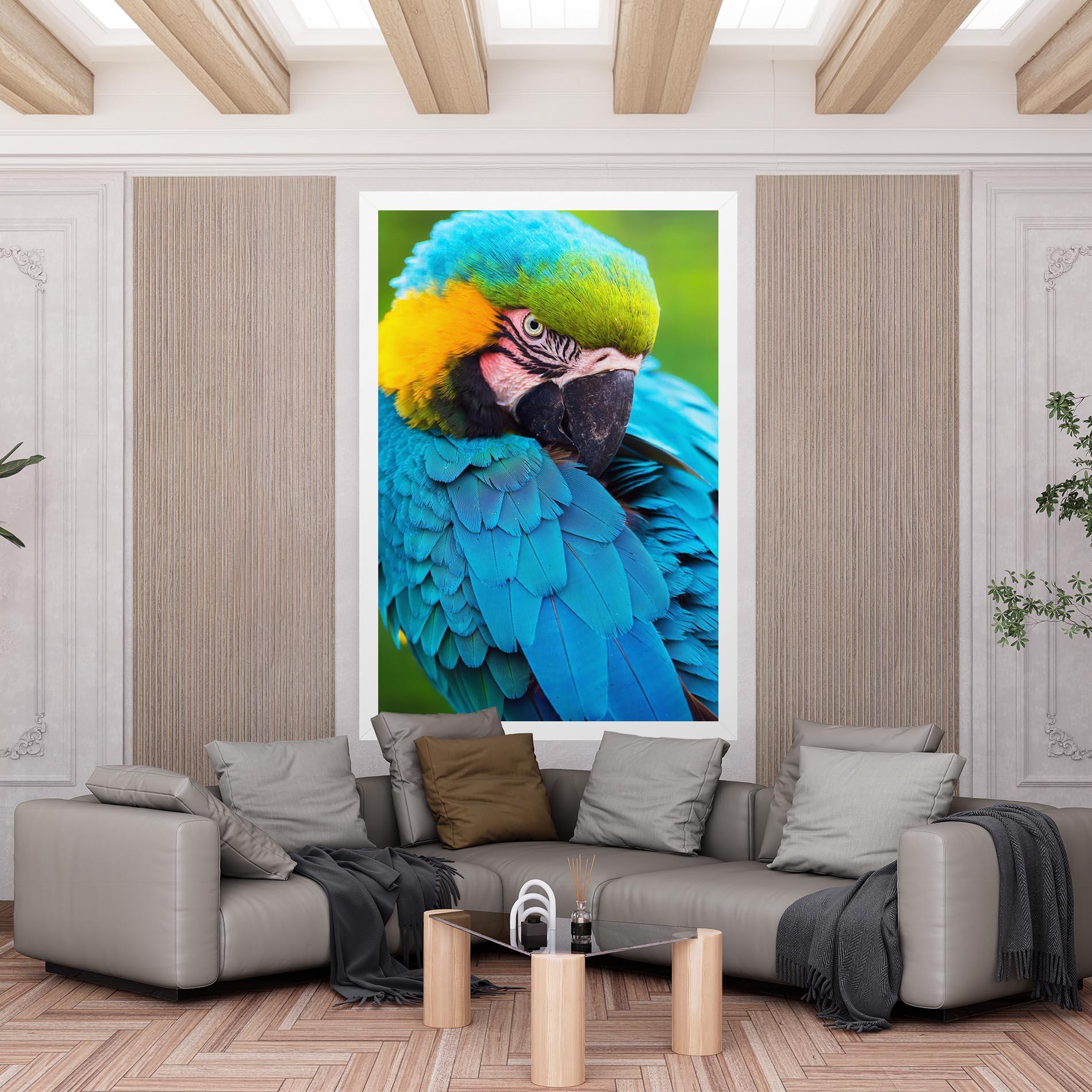 Tablou Canvas Blue Parrot mockup 6