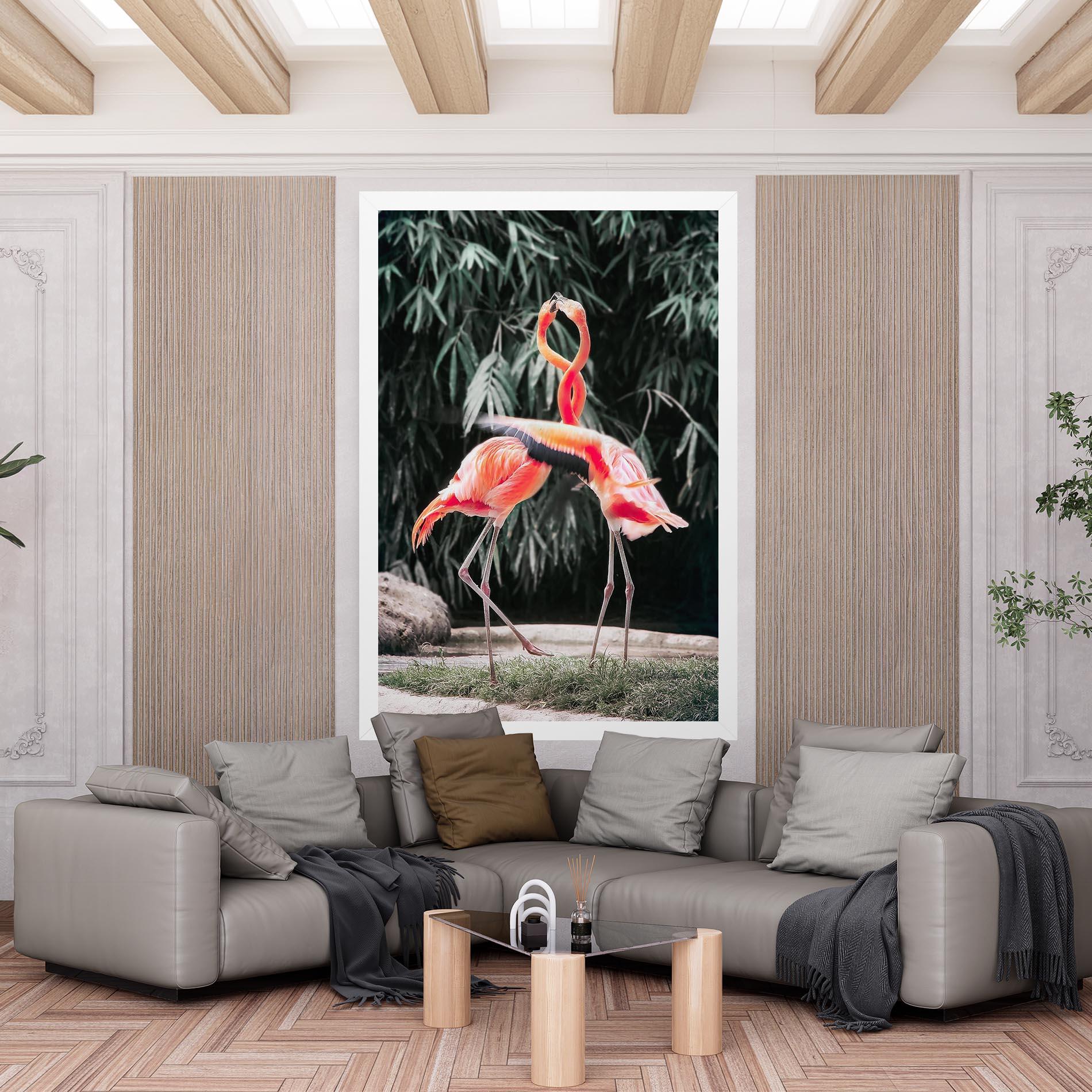 Tablou Canvas Flamingo Love mockup 6