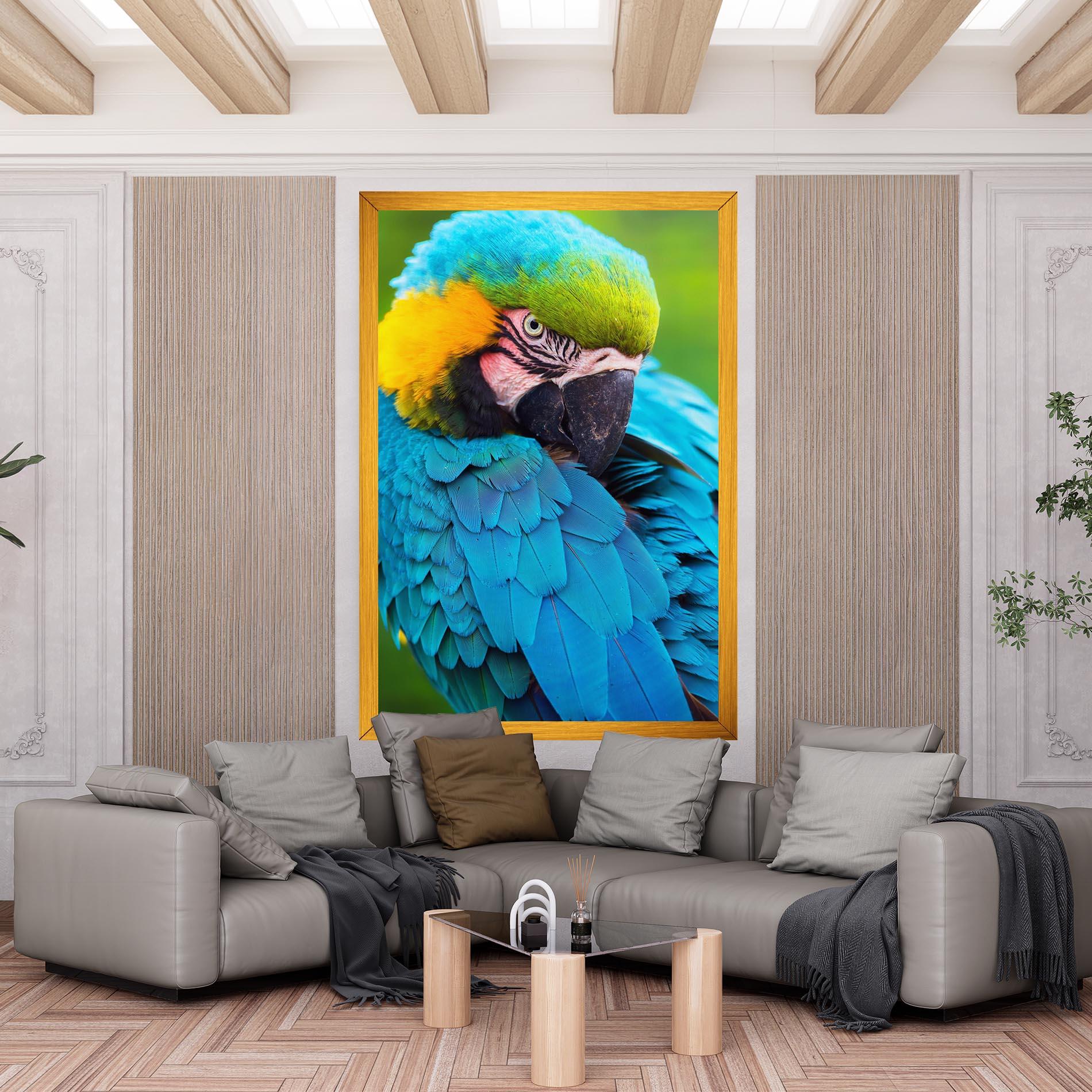 Tablou Canvas Blue Parrot mockup 6