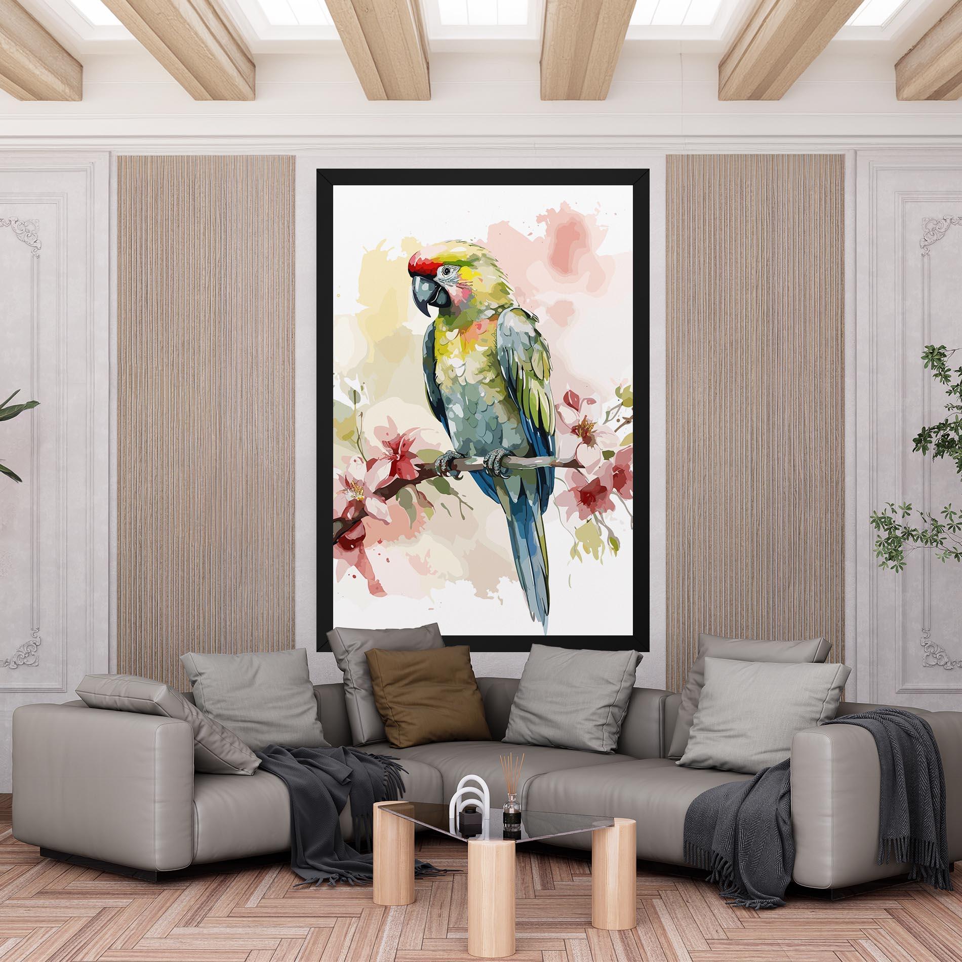 Tablou Canvas Beautiful Parrot mockup 6