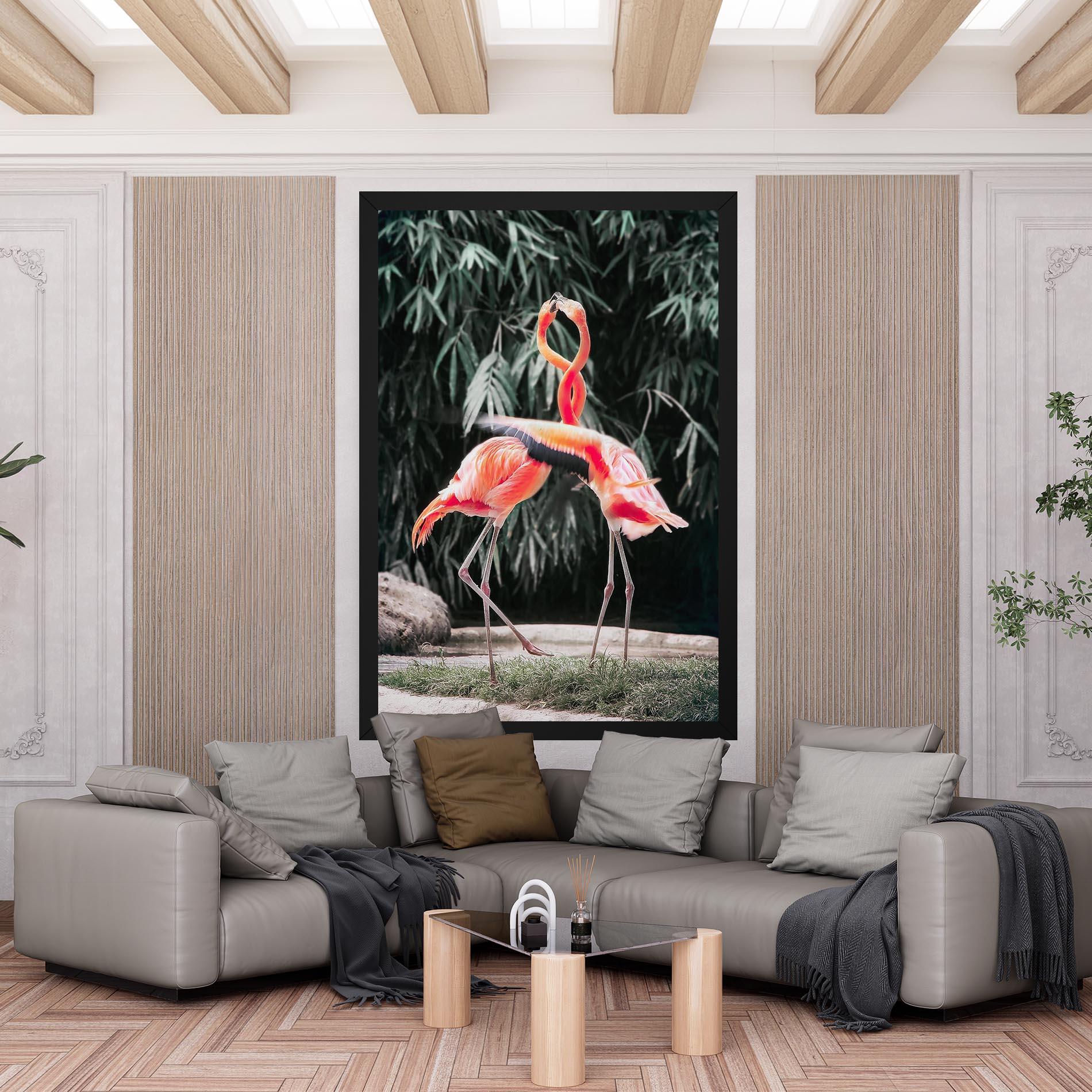 Tablou Canvas Flamingo Love mockup 6