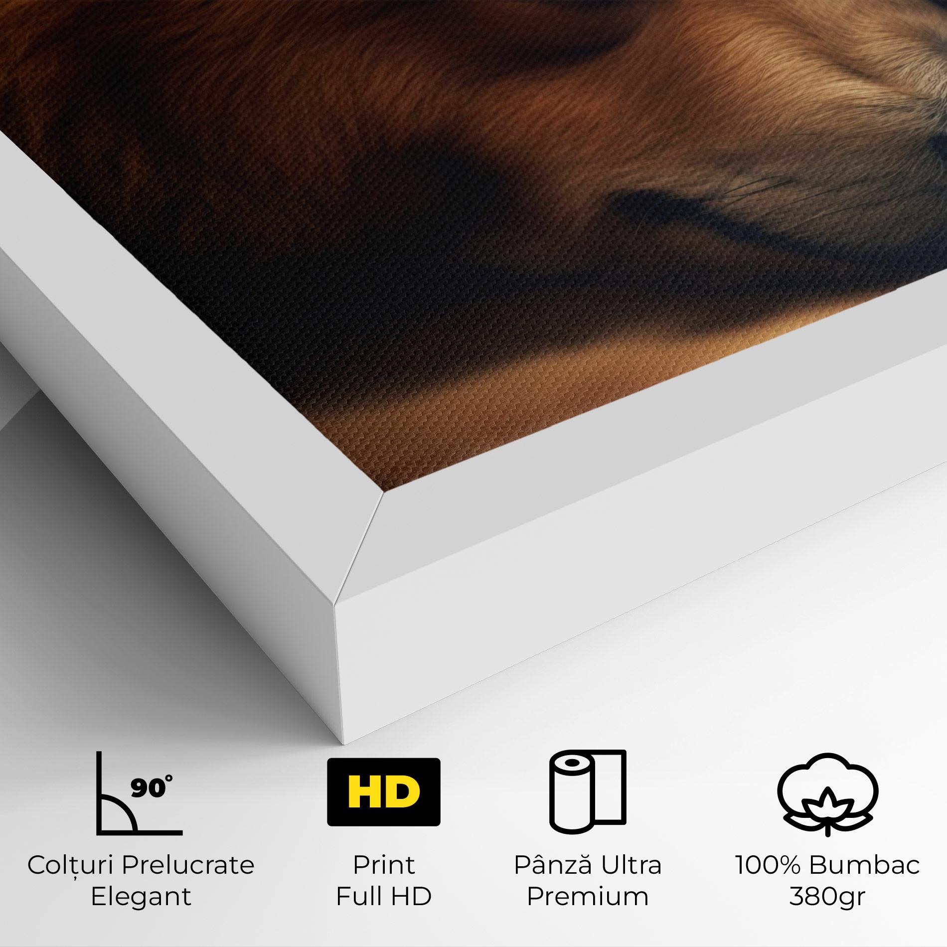 Tablou Canvas Bear With Eagle mockup 4