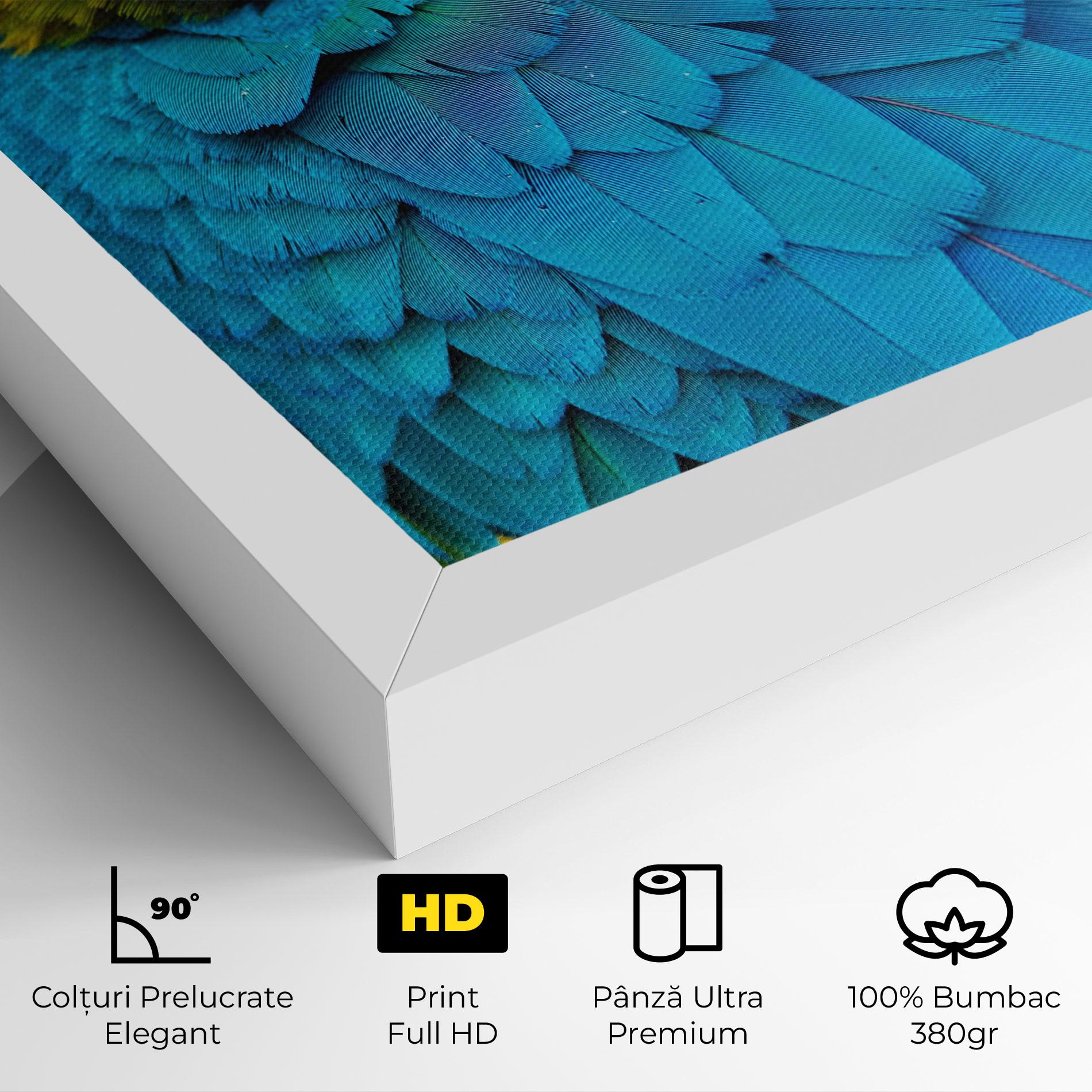 Tablou Canvas Blue Parrot mockup 4