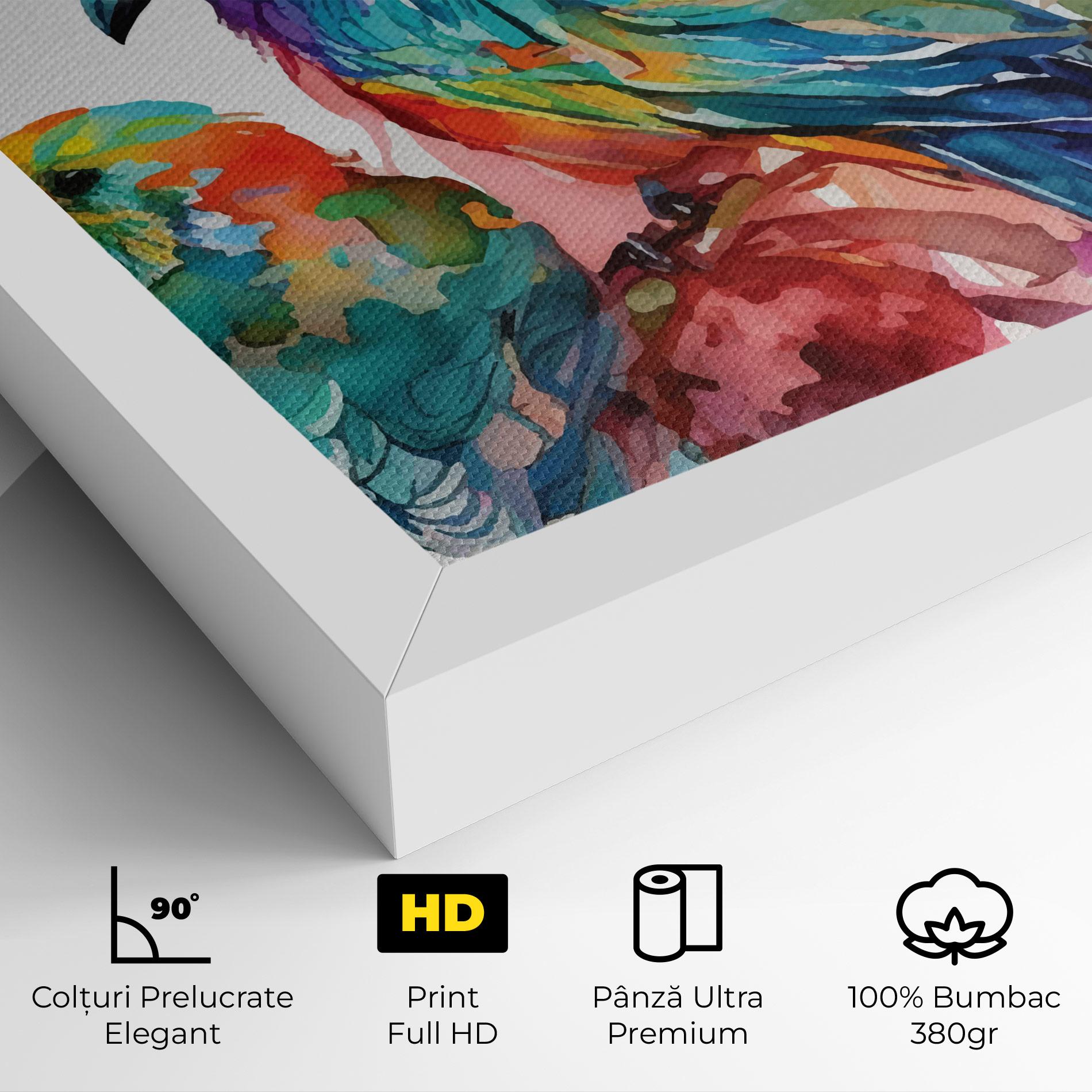 Tablou Canvas Colorful Birds mockup 4