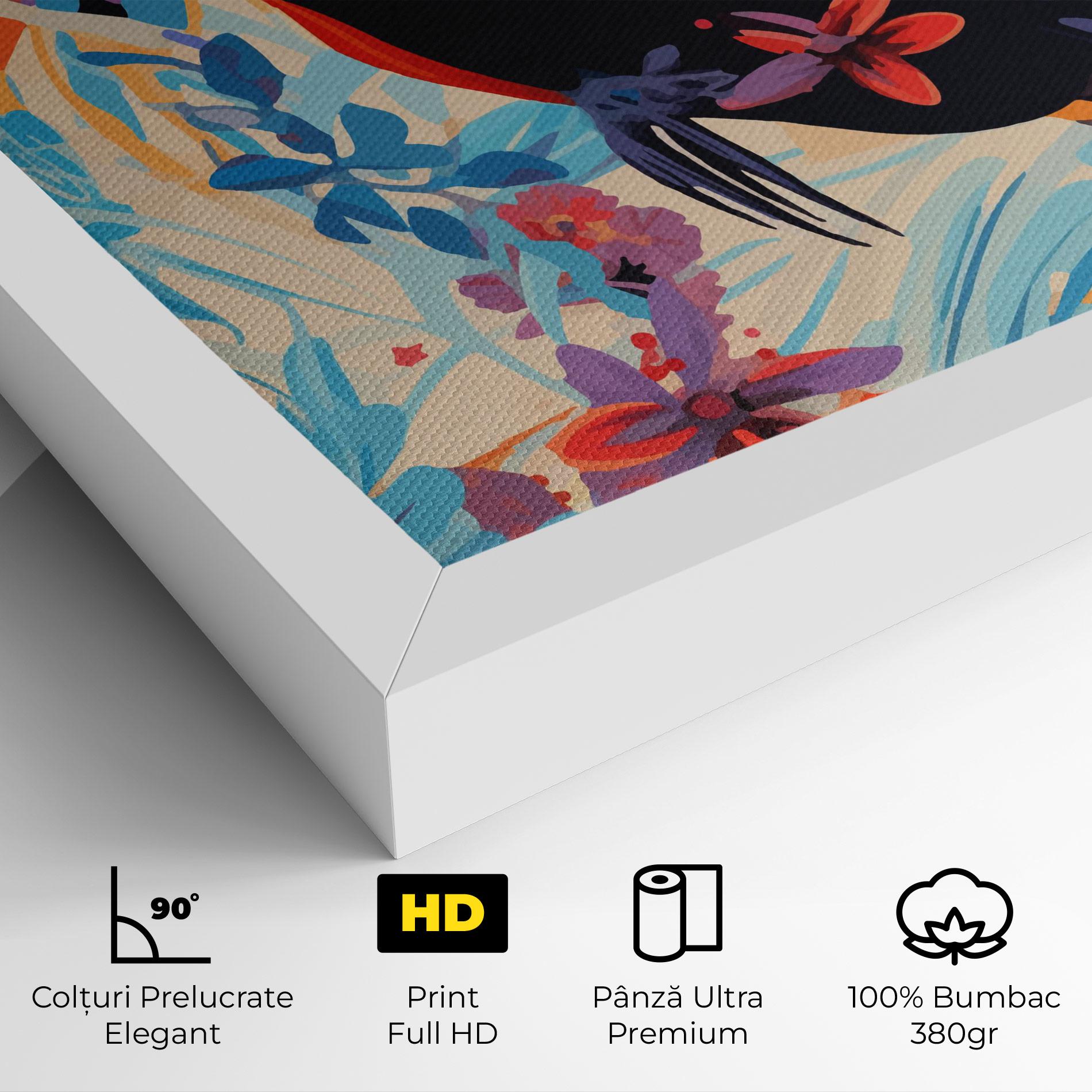 Tablou Canvas Colorful Toucan mockup 4