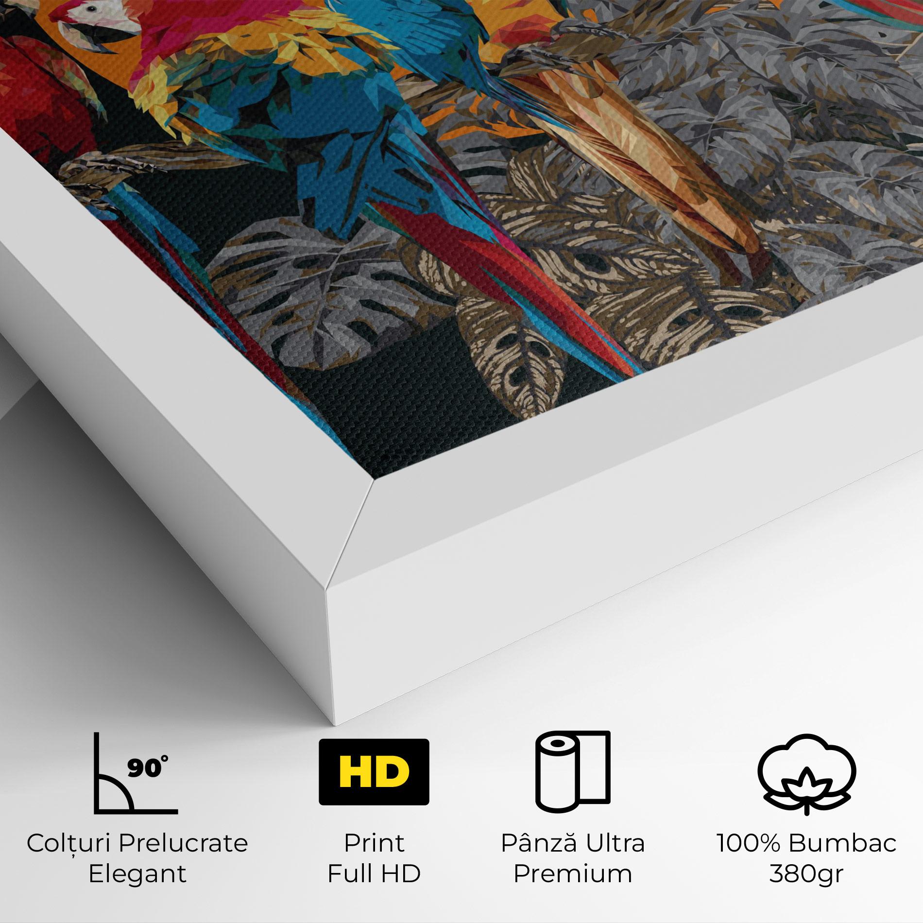 Tablou Canvas Family Parrot mockup 4