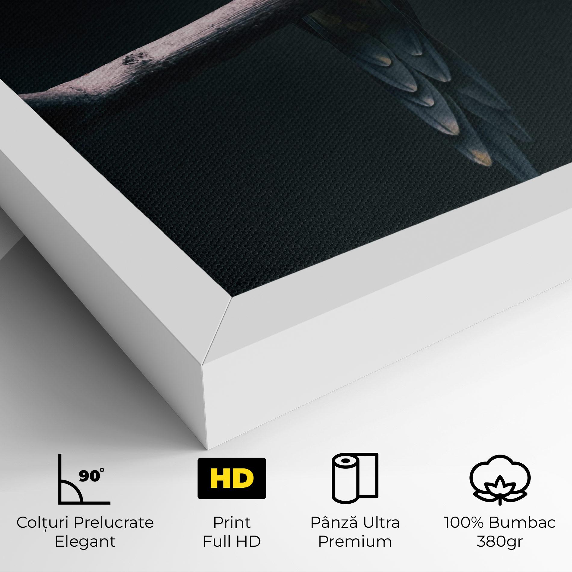 Tablou Canvas Fire Parrot mockup 4