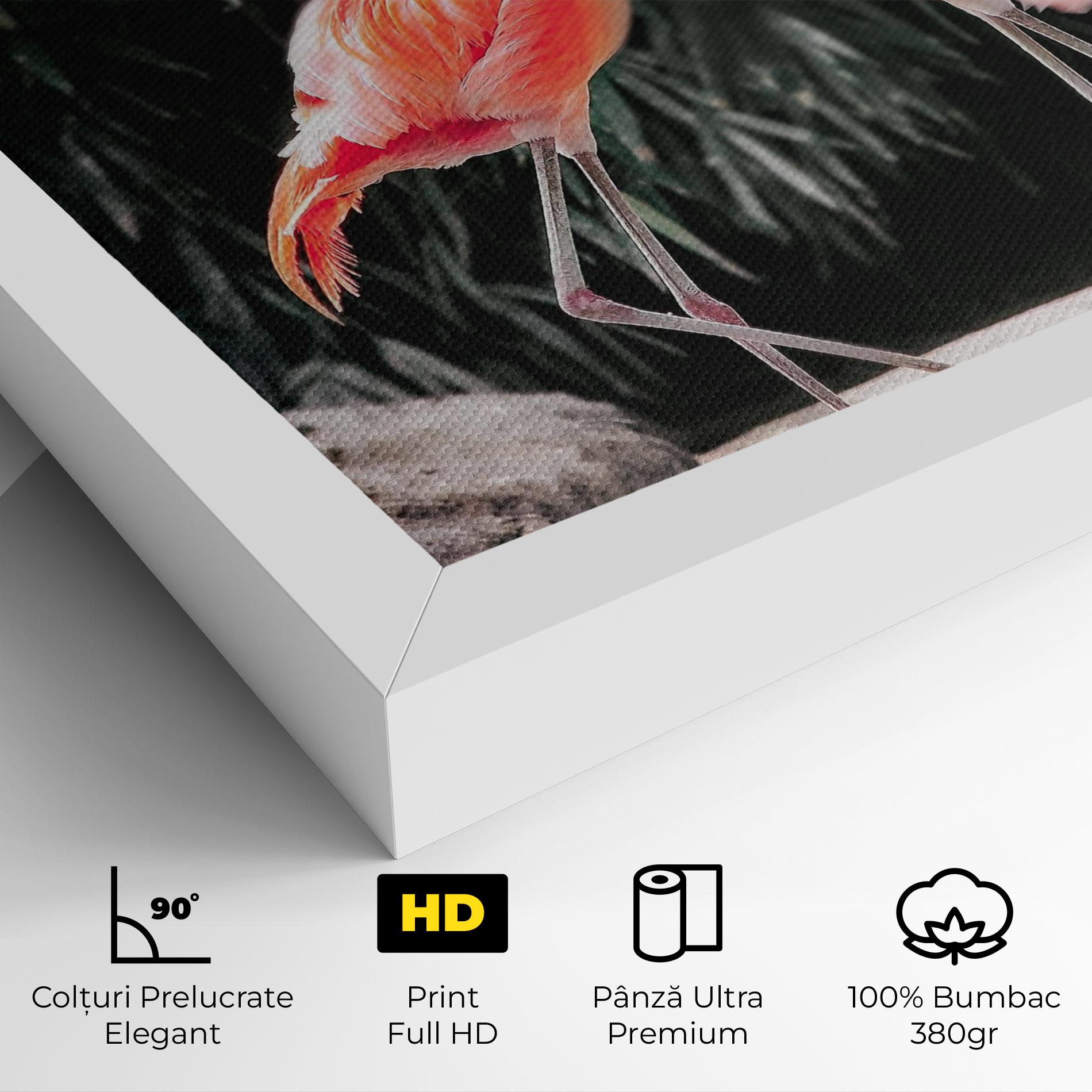 Tablou Canvas Flamingo Love mockup 4