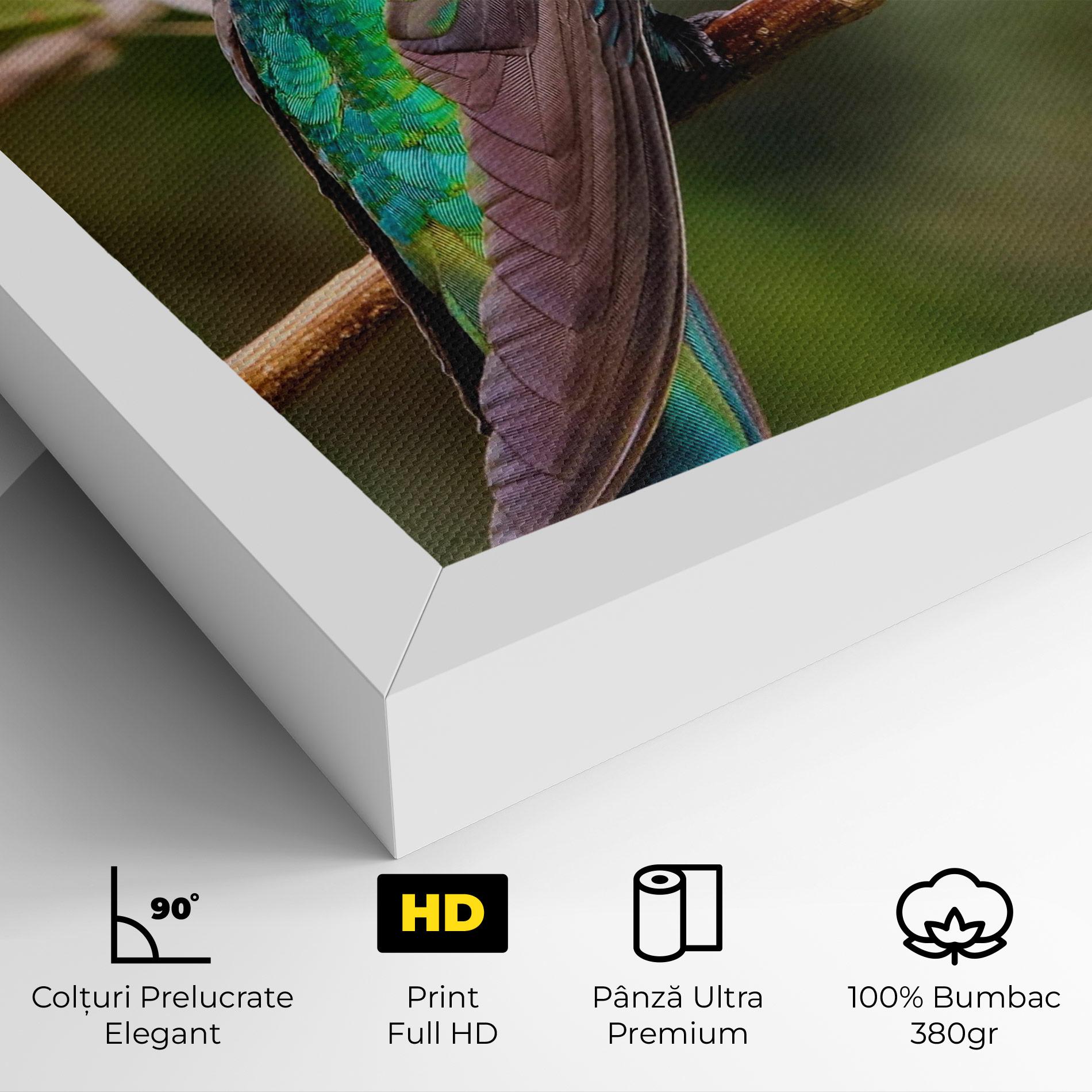 Tablou Canvas Green Bird mockup 4