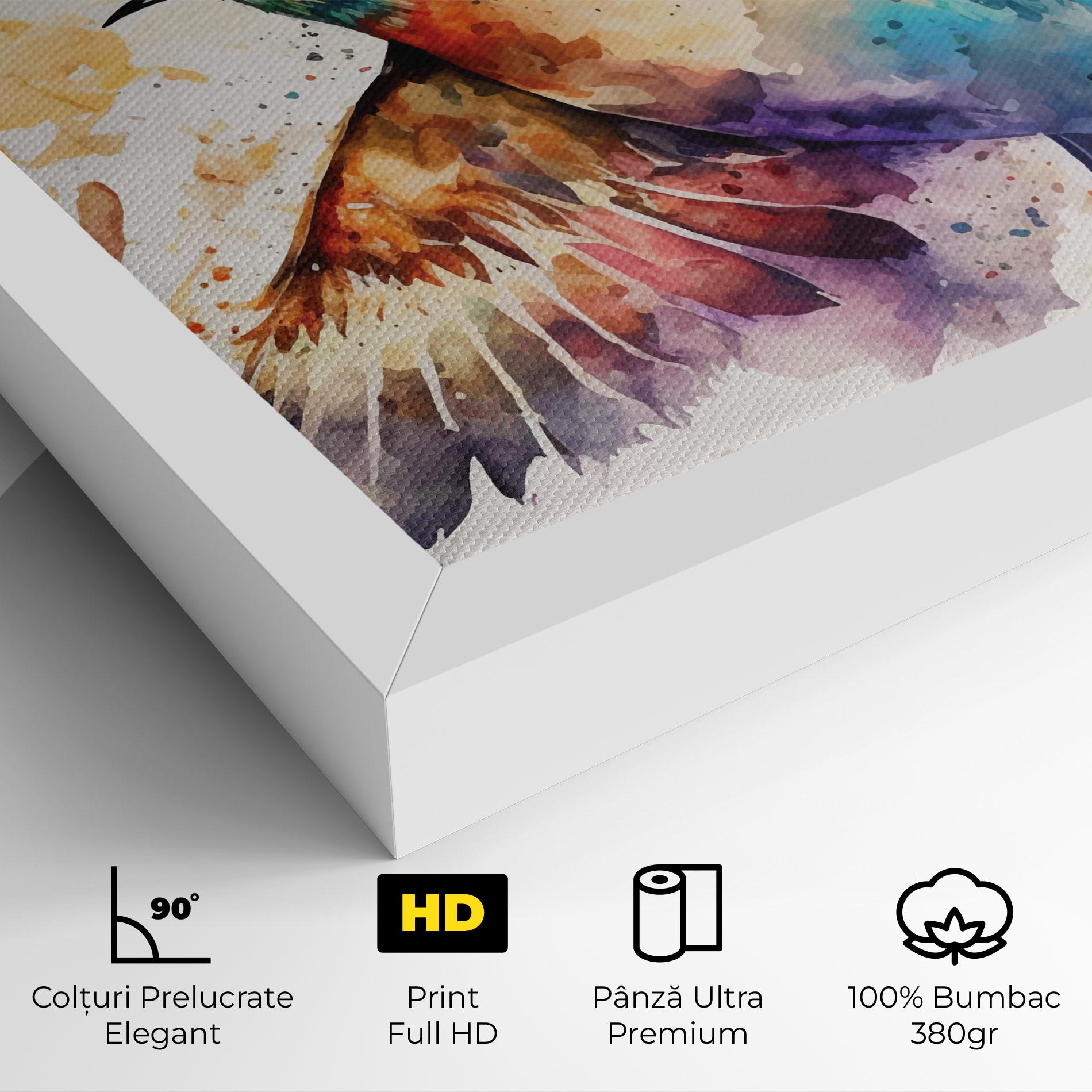 Tablou Canvas Painted Wings Bird mockup 4