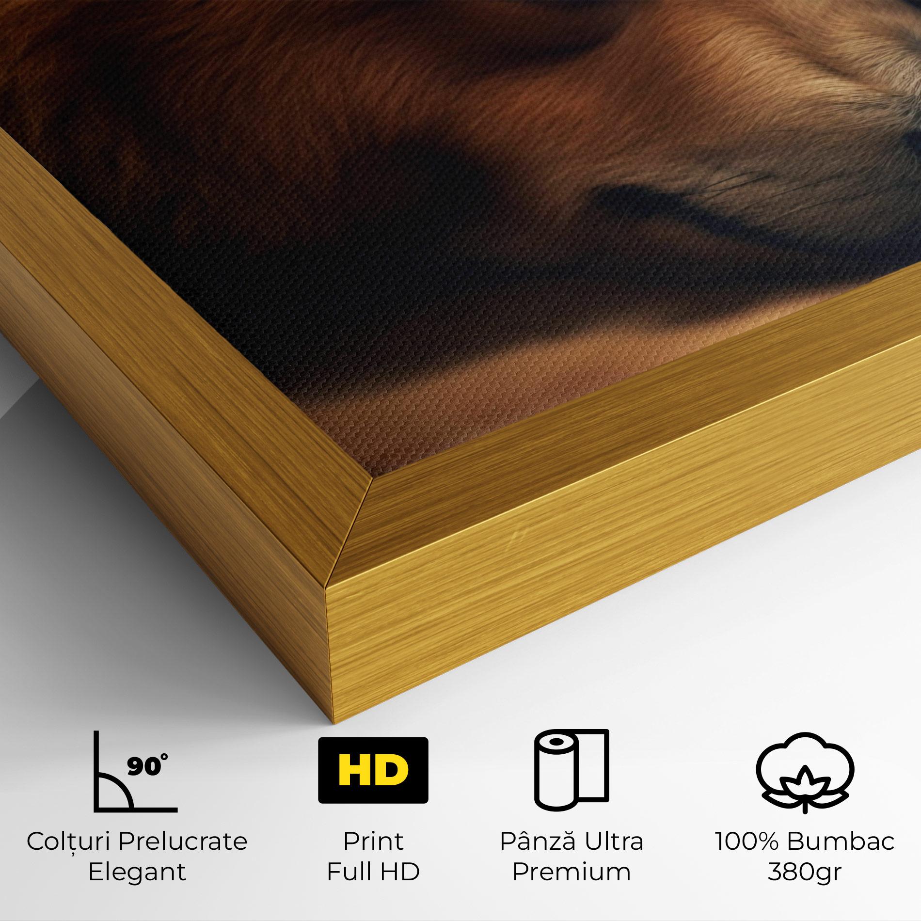 Tablou Canvas Bear With Eagle mockup 4