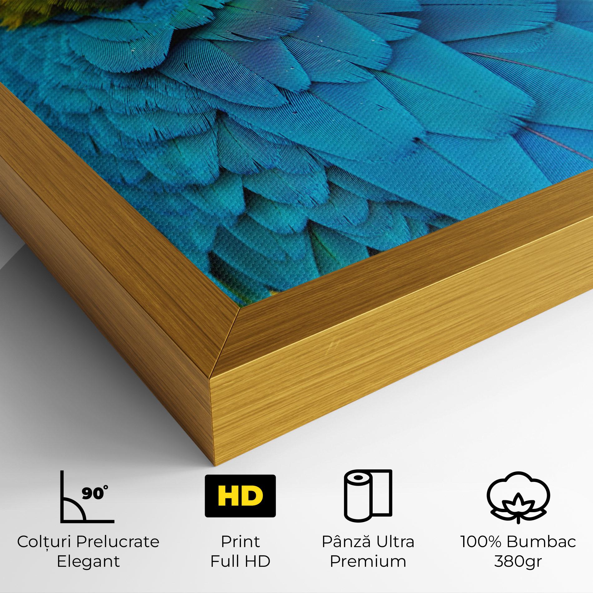 Tablou Canvas Blue Parrot mockup 4