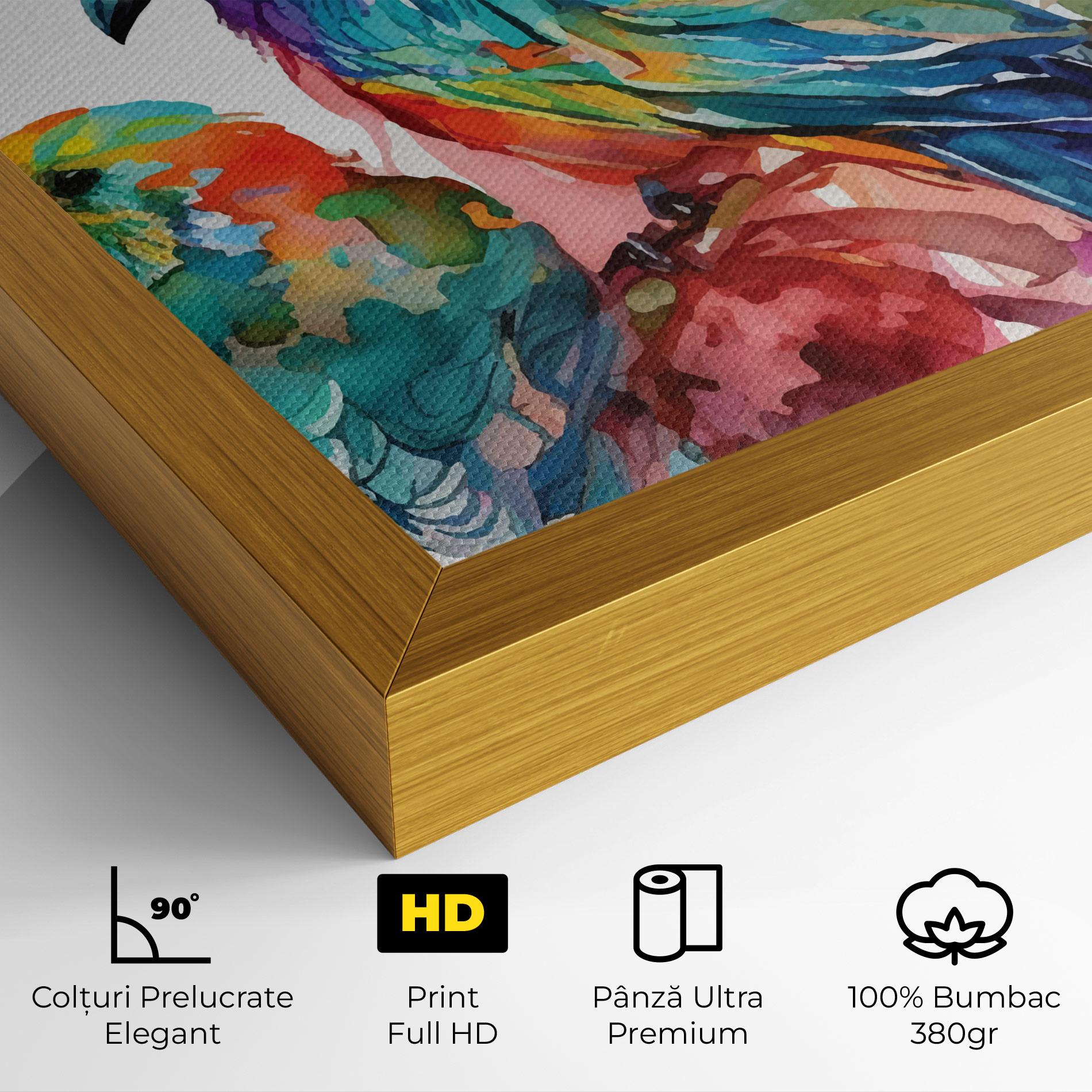 Tablou Canvas Colorful Birds mockup 4