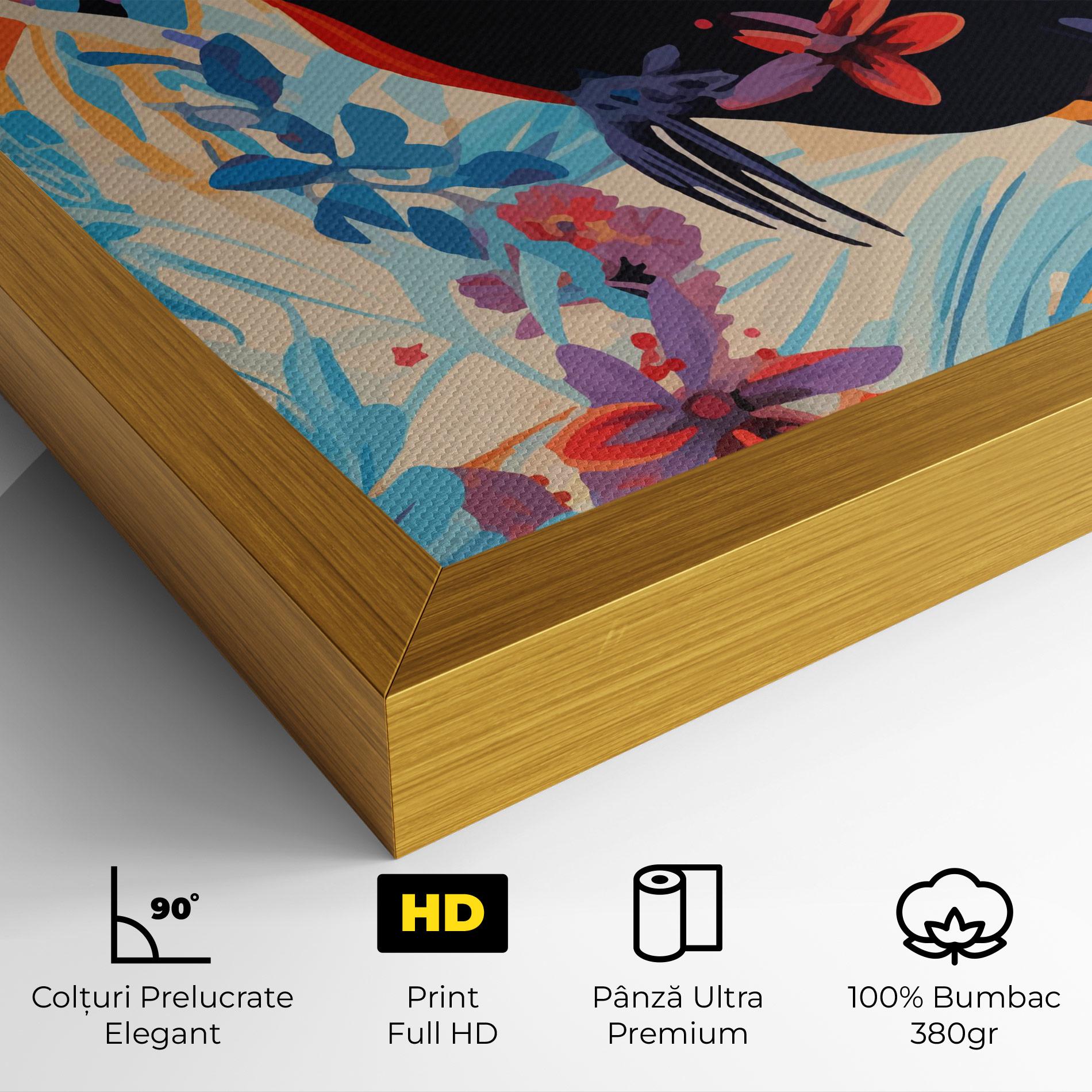 Tablou Canvas Colorful Toucan mockup 4