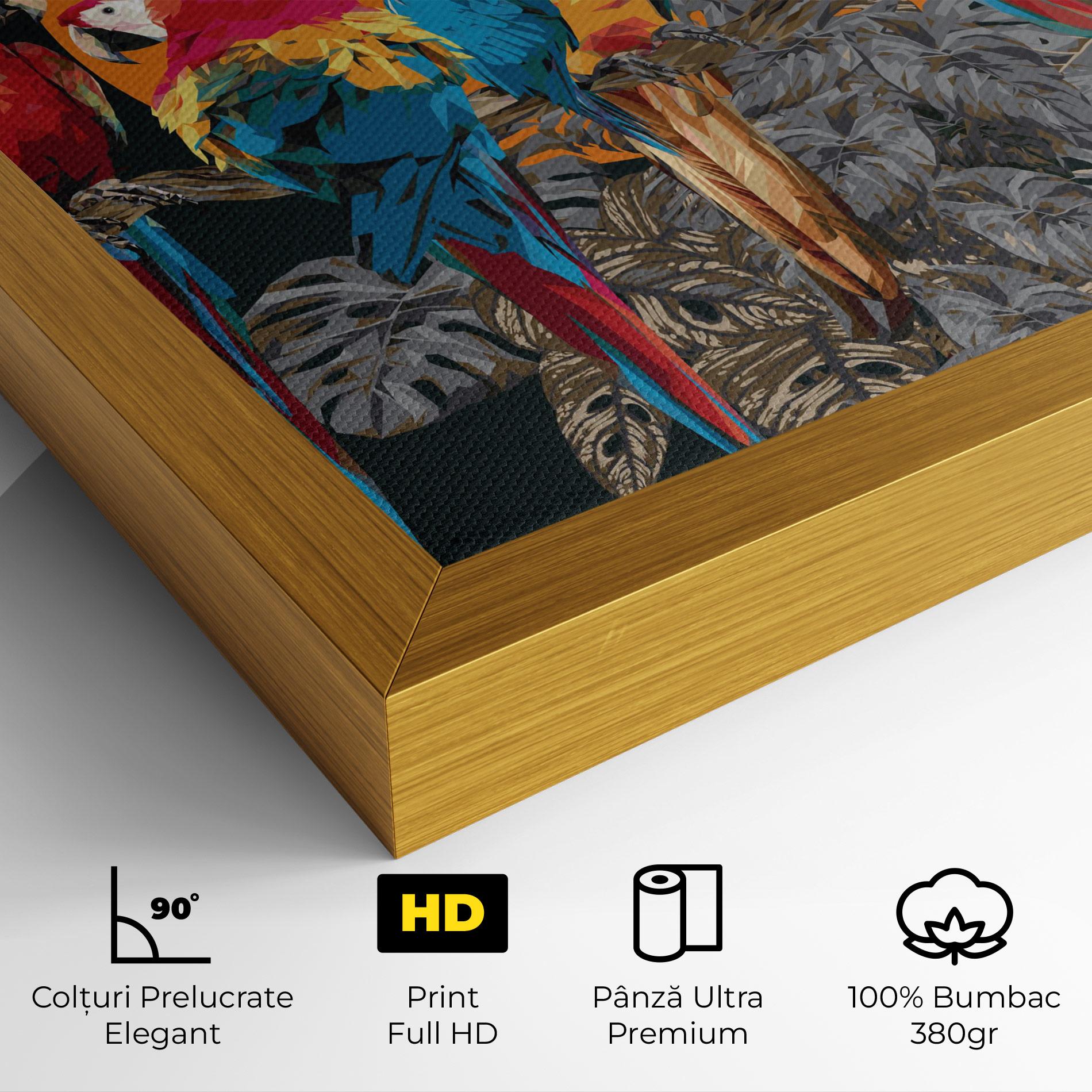 Tablou Canvas Family Parrot mockup 4