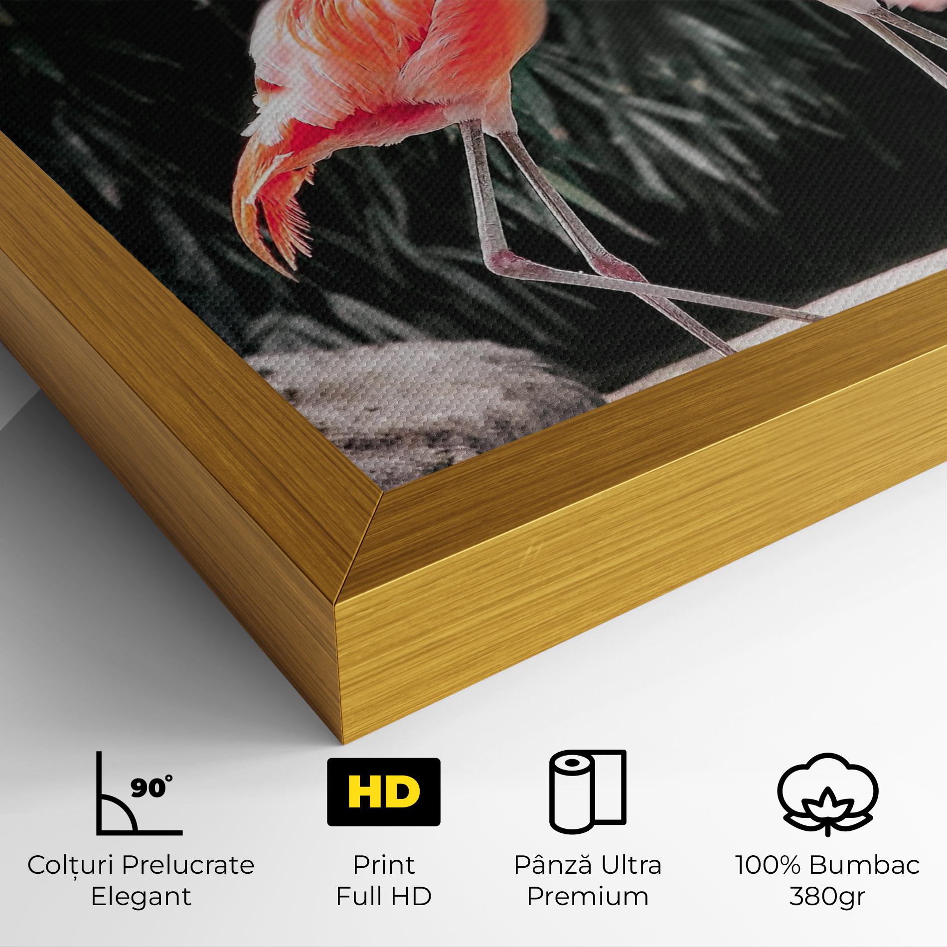 Tablou Canvas Flamingo Love mockup 4