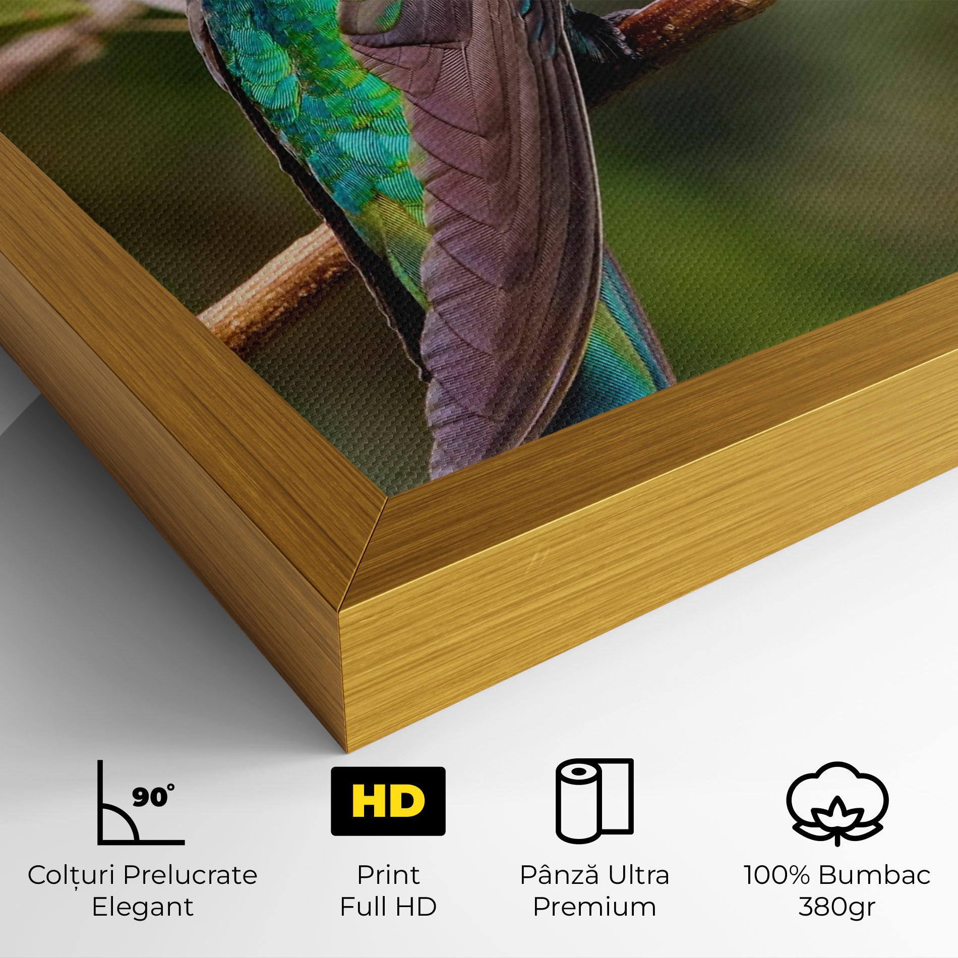 Tablou Canvas Green Bird mockup 4