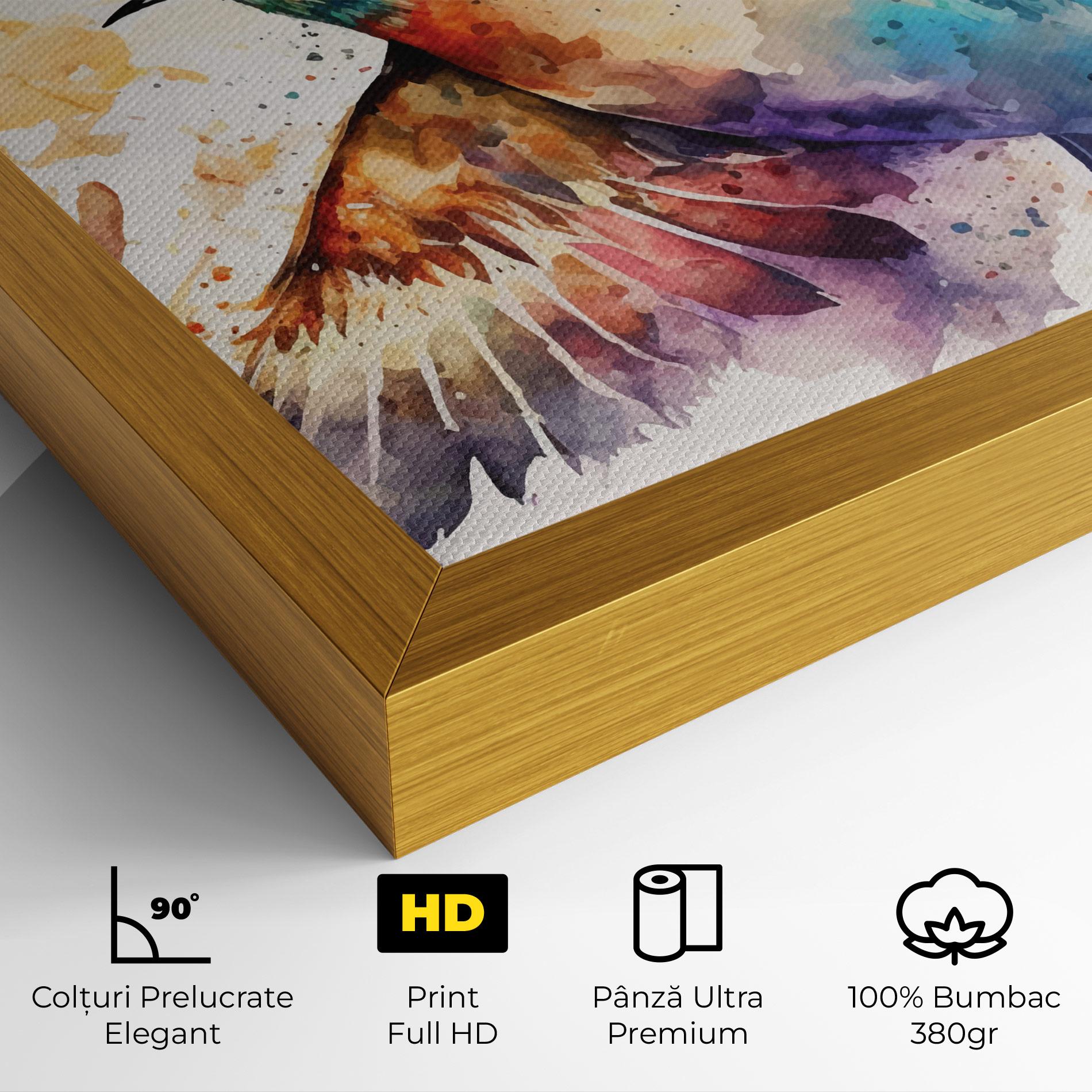 Tablou Canvas Painted Wings Bird mockup 4