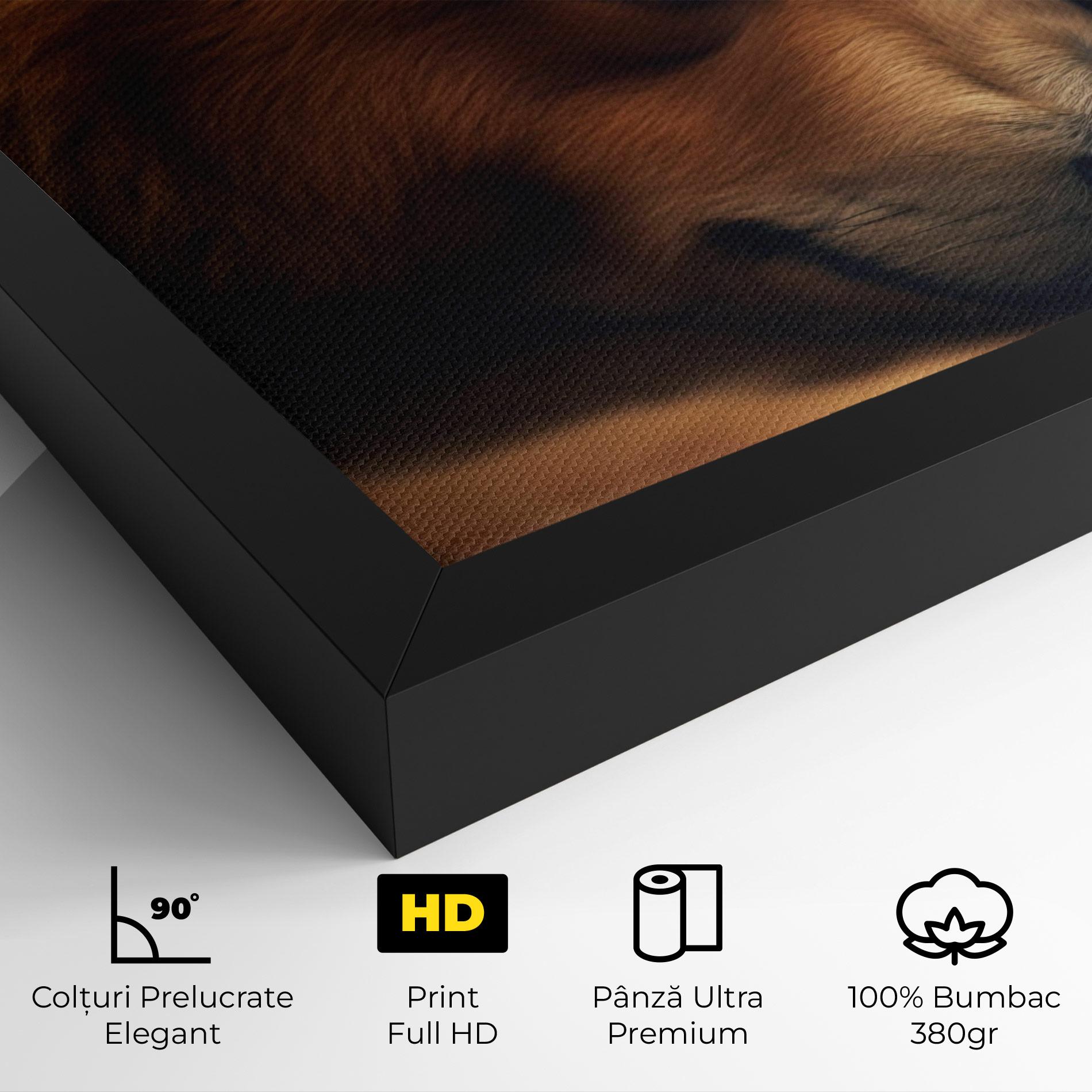 Tablou Canvas Bear With Eagle mockup 4