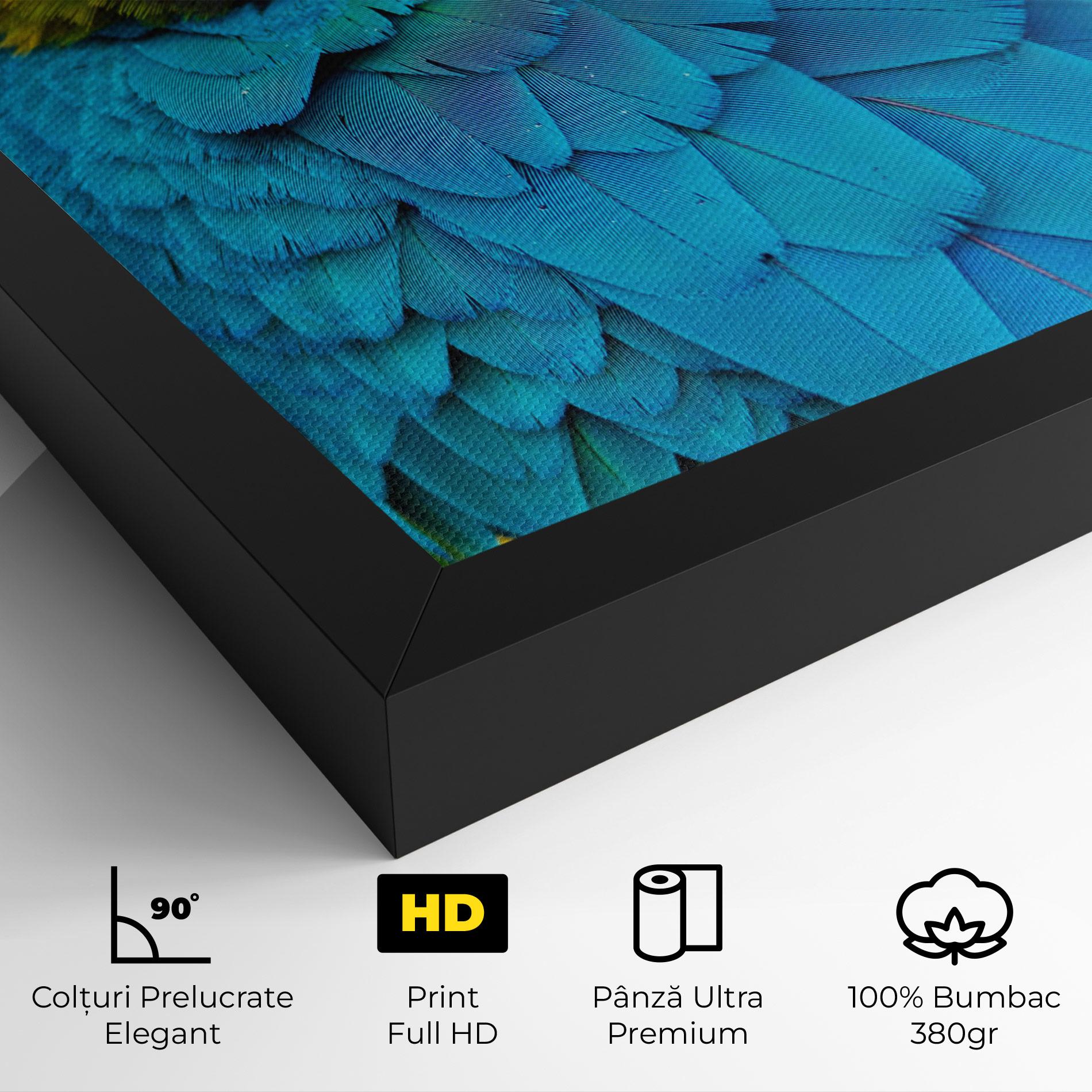 Tablou Canvas Blue Parrot mockup 4