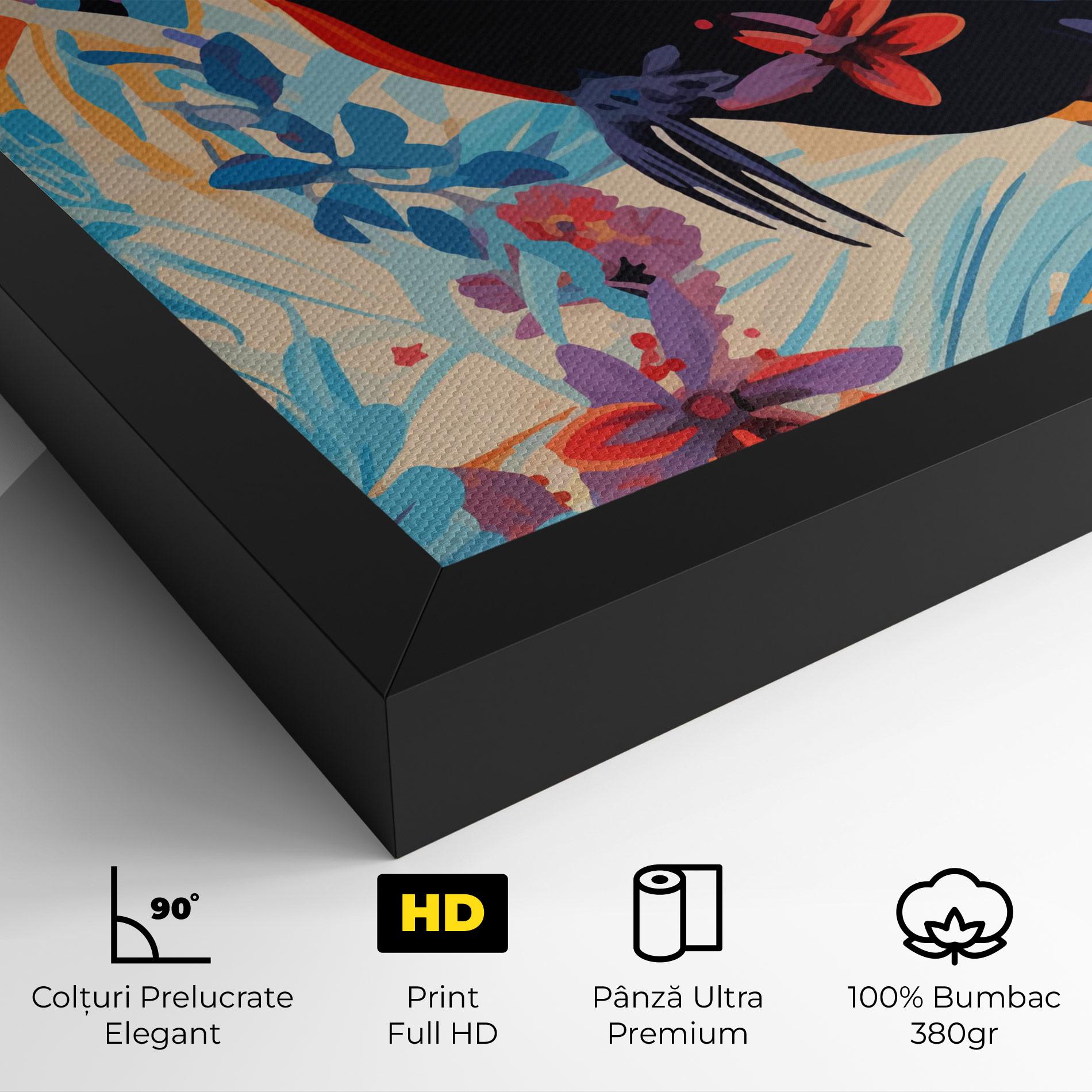 Tablou Canvas Colorful Toucan mockup 4