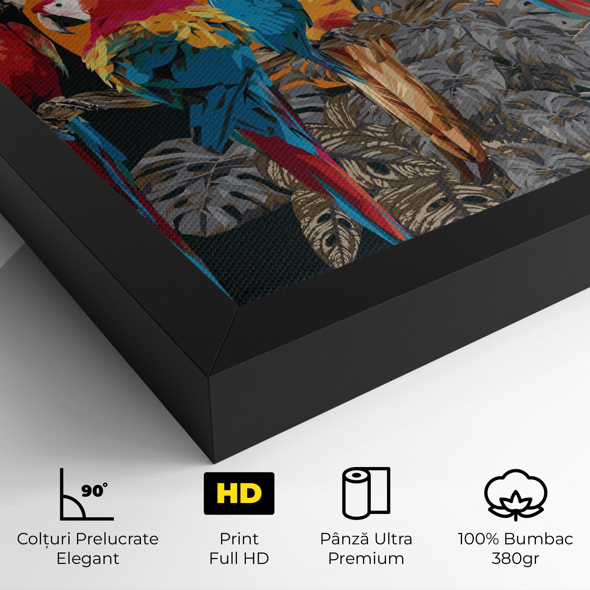 Tablou Canvas Family Parrot mockup 4