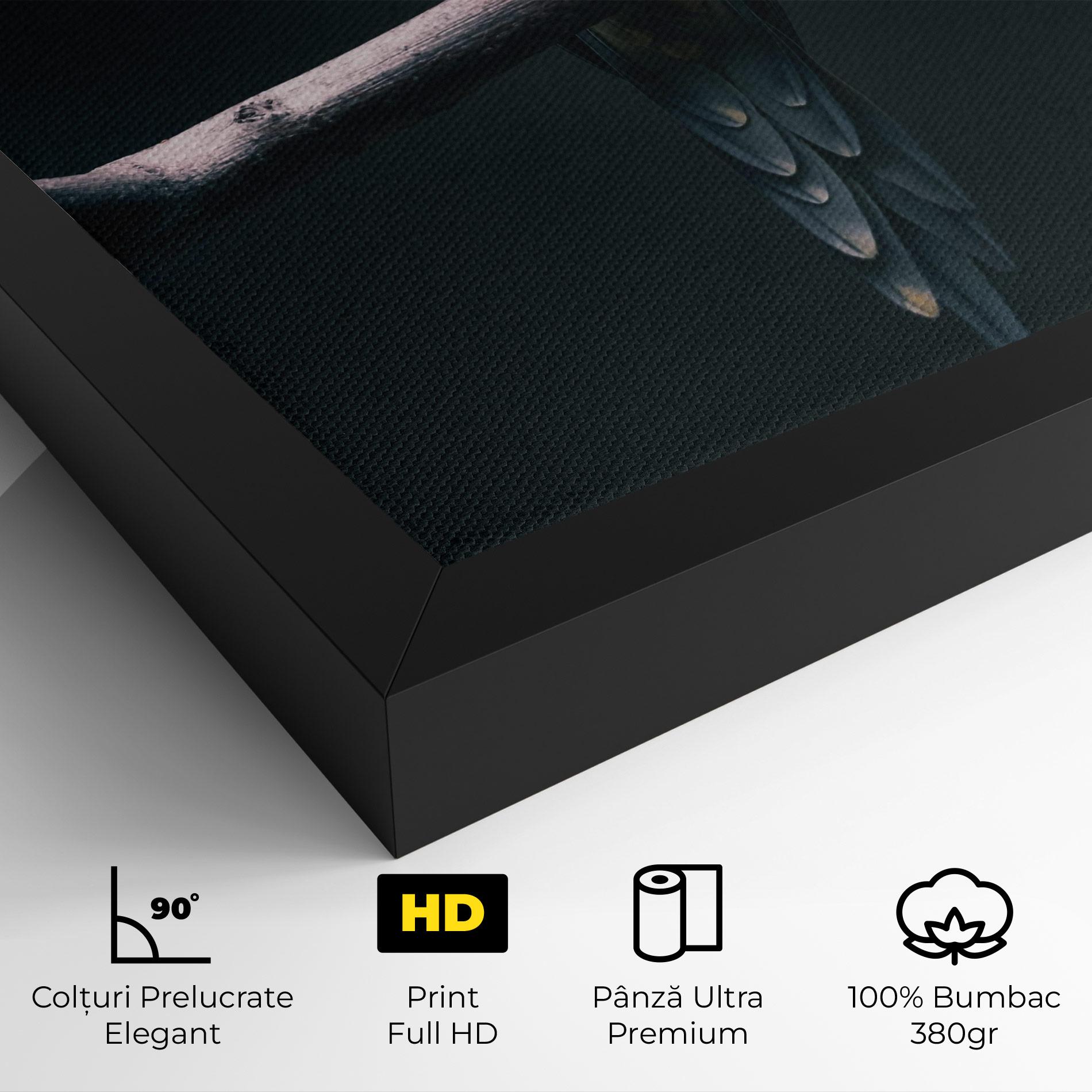 Tablou Canvas Fire Parrot mockup 4