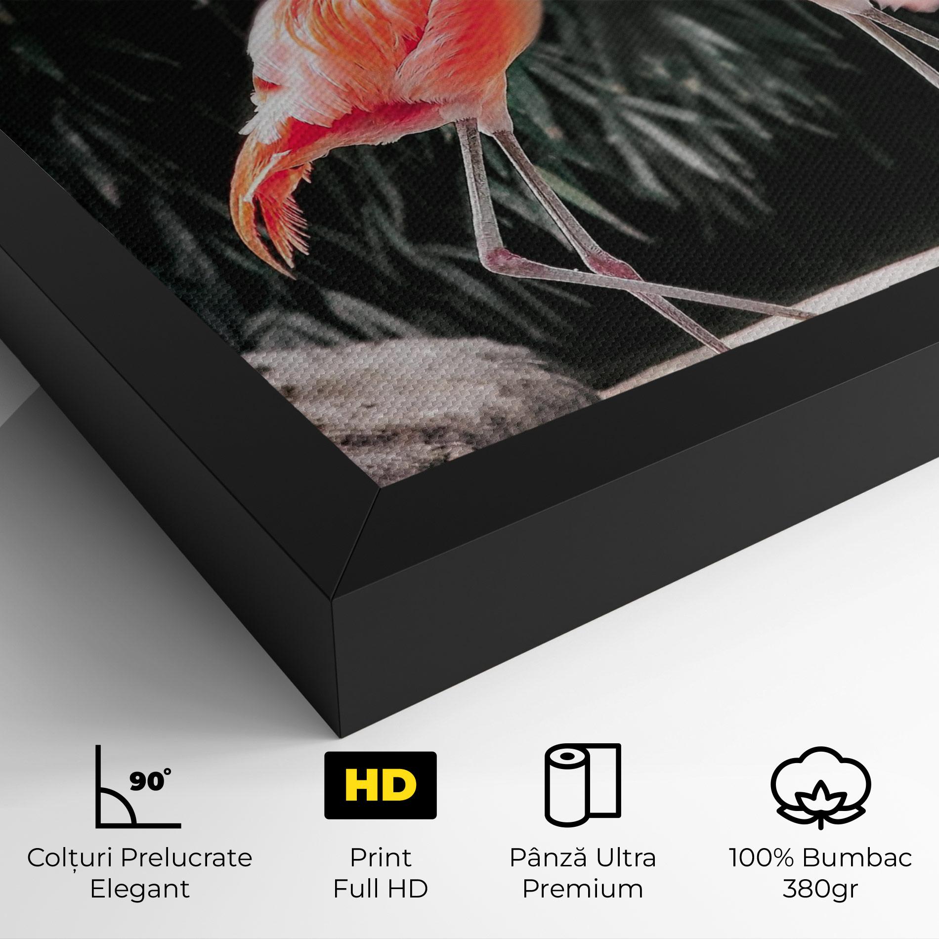 Tablou Canvas Flamingo Love mockup 4