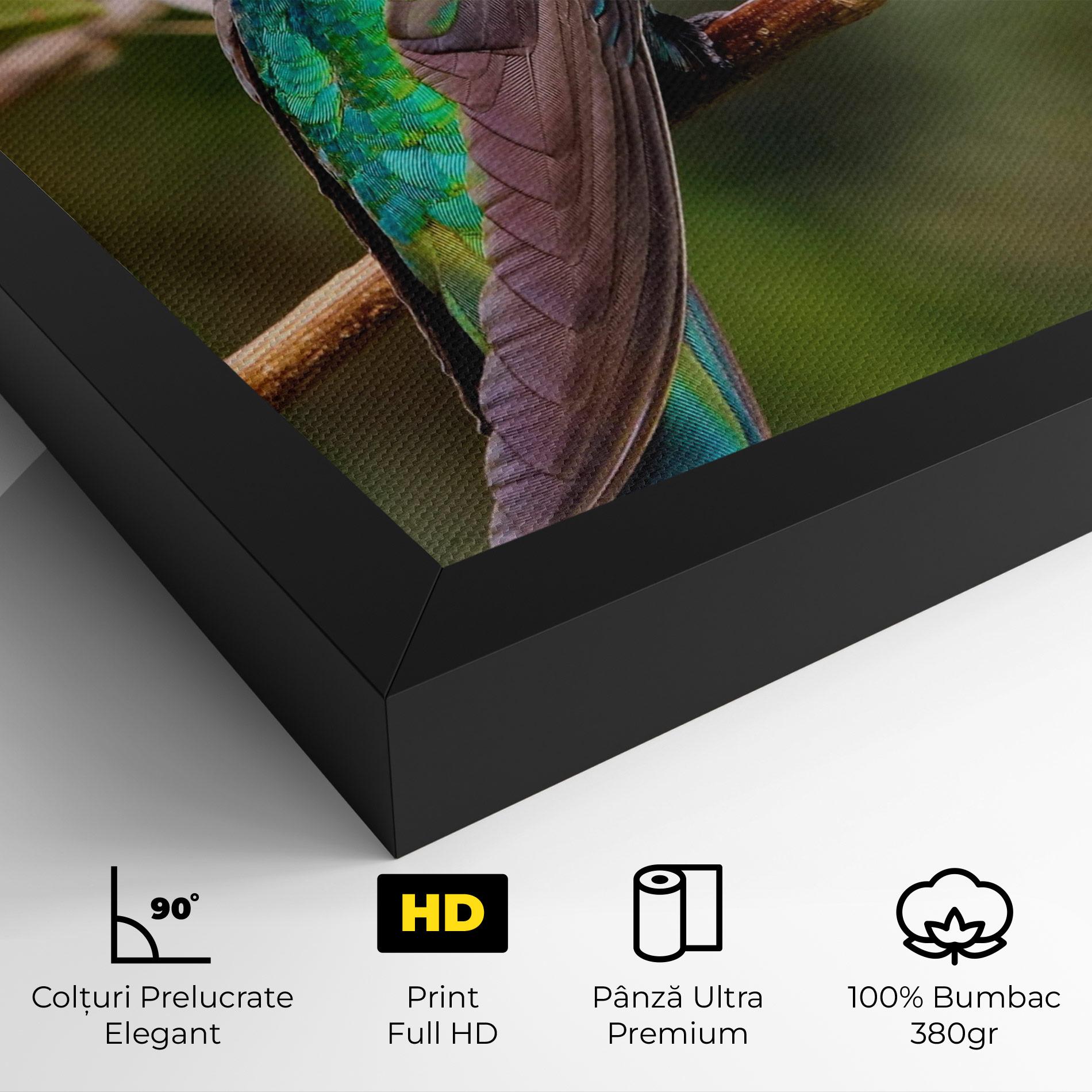 Tablou Canvas Green Bird mockup 4