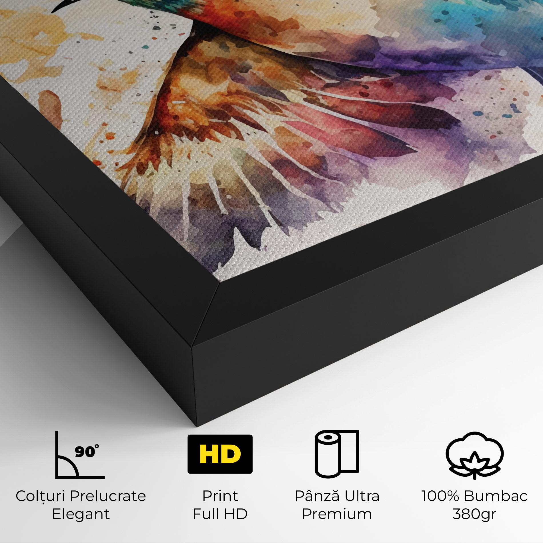 Tablou Canvas Painted Wings Bird mockup 4
