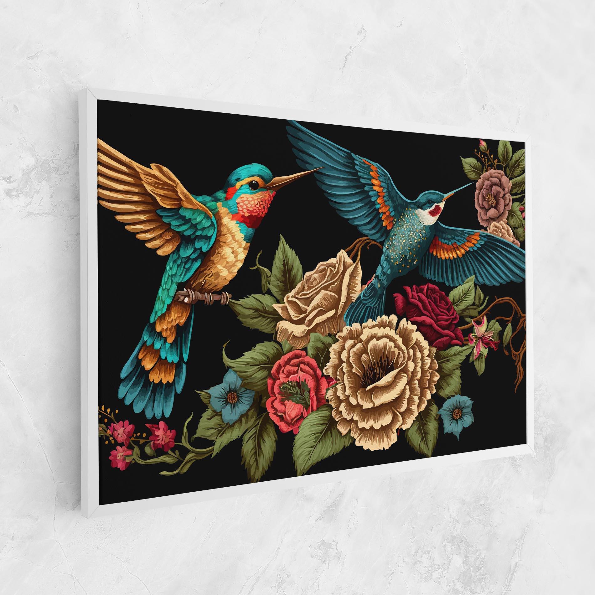Tablou Canvas Blue Birds mockup 1