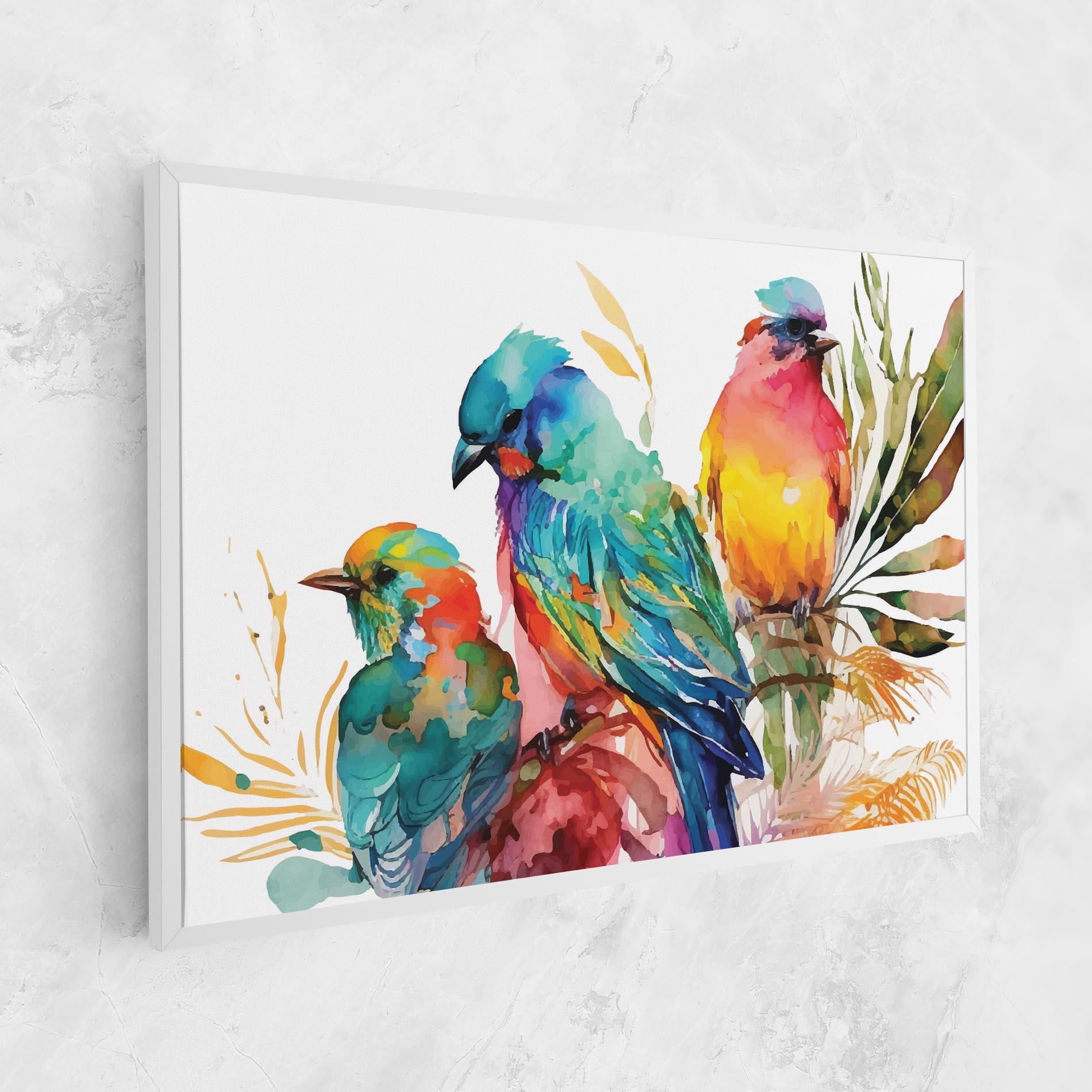 Tablou Canvas Colorful Birds mockup 1