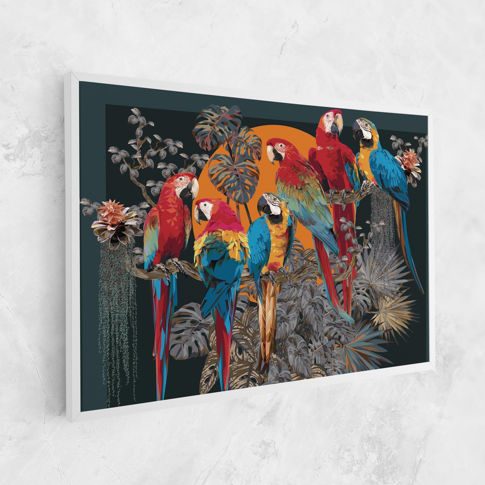 Tablou Canvas Family Parrot mockup 1