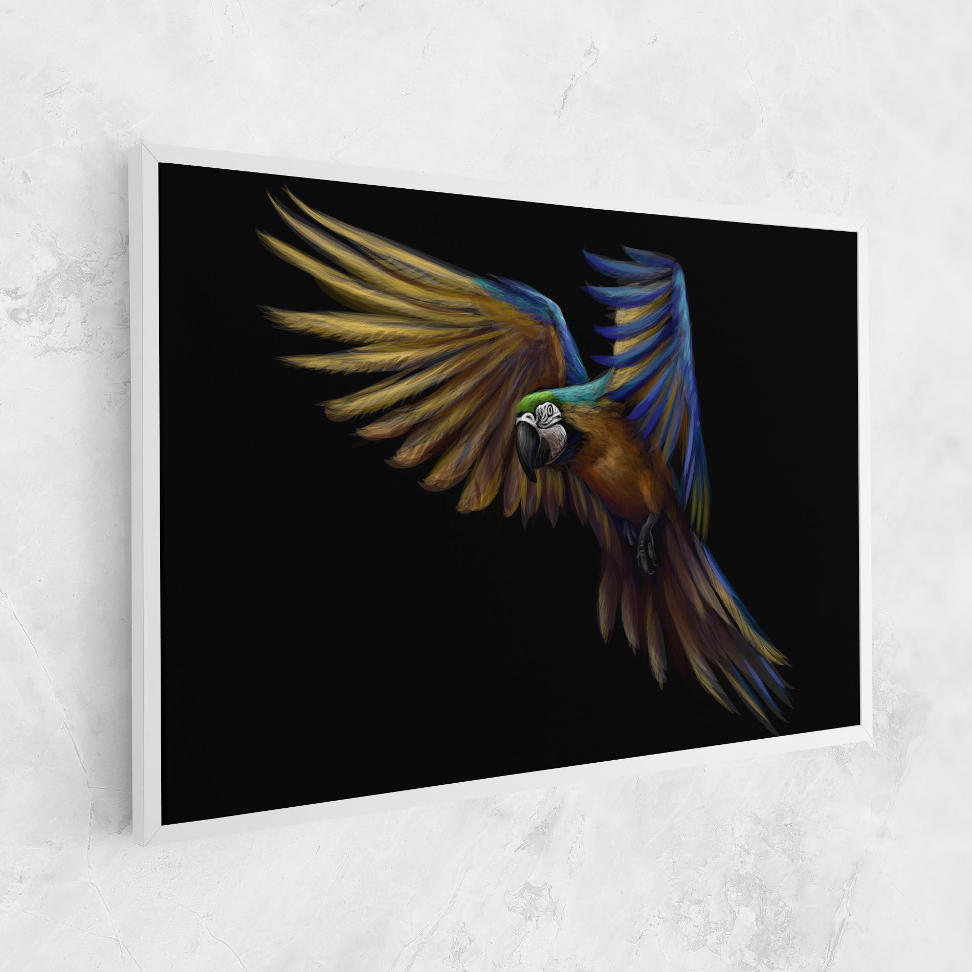 Tablou Canvas Parrot Flying mockup 1