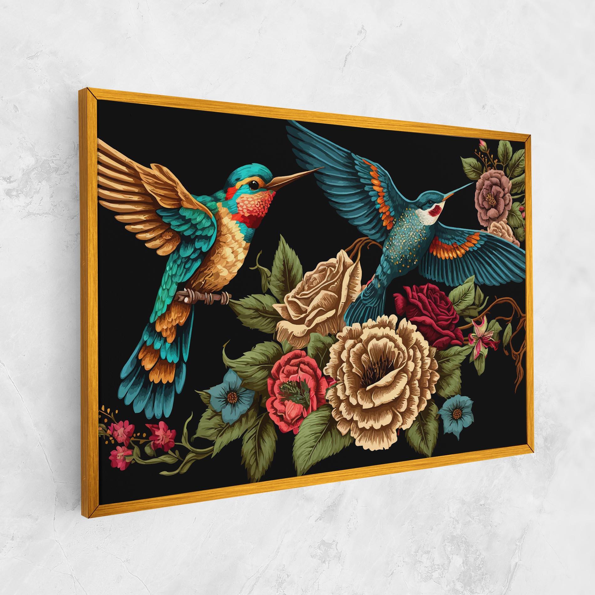 Tablou Canvas Blue Birds mockup 1