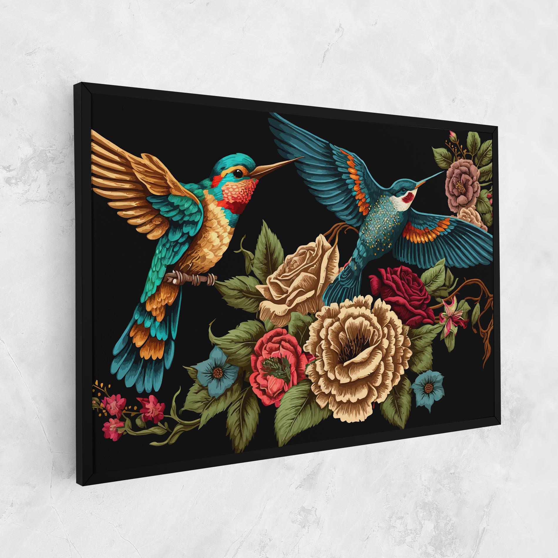 Tablou Canvas Blue Birds mockup 1