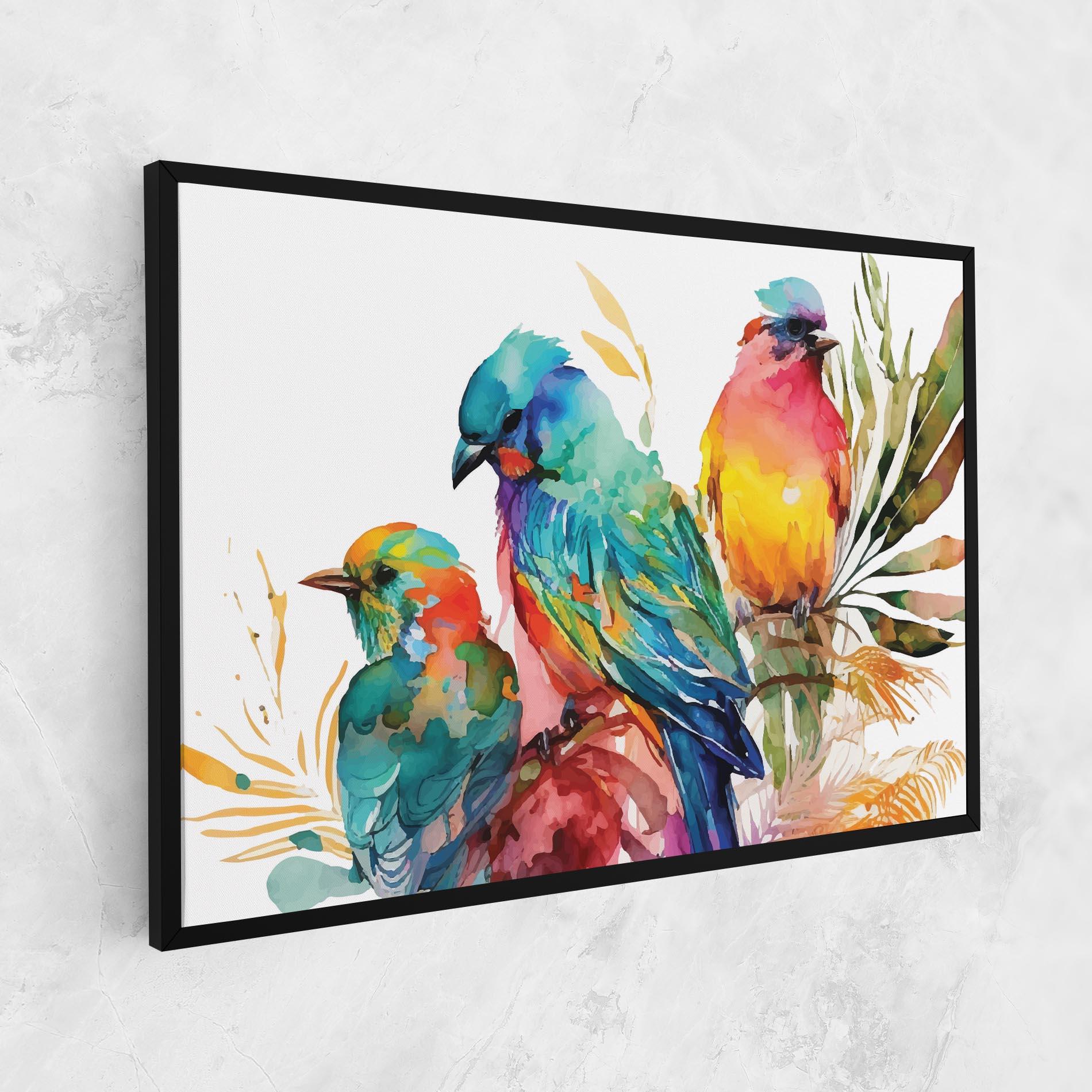Tablou Canvas Colorful Birds mockup 1