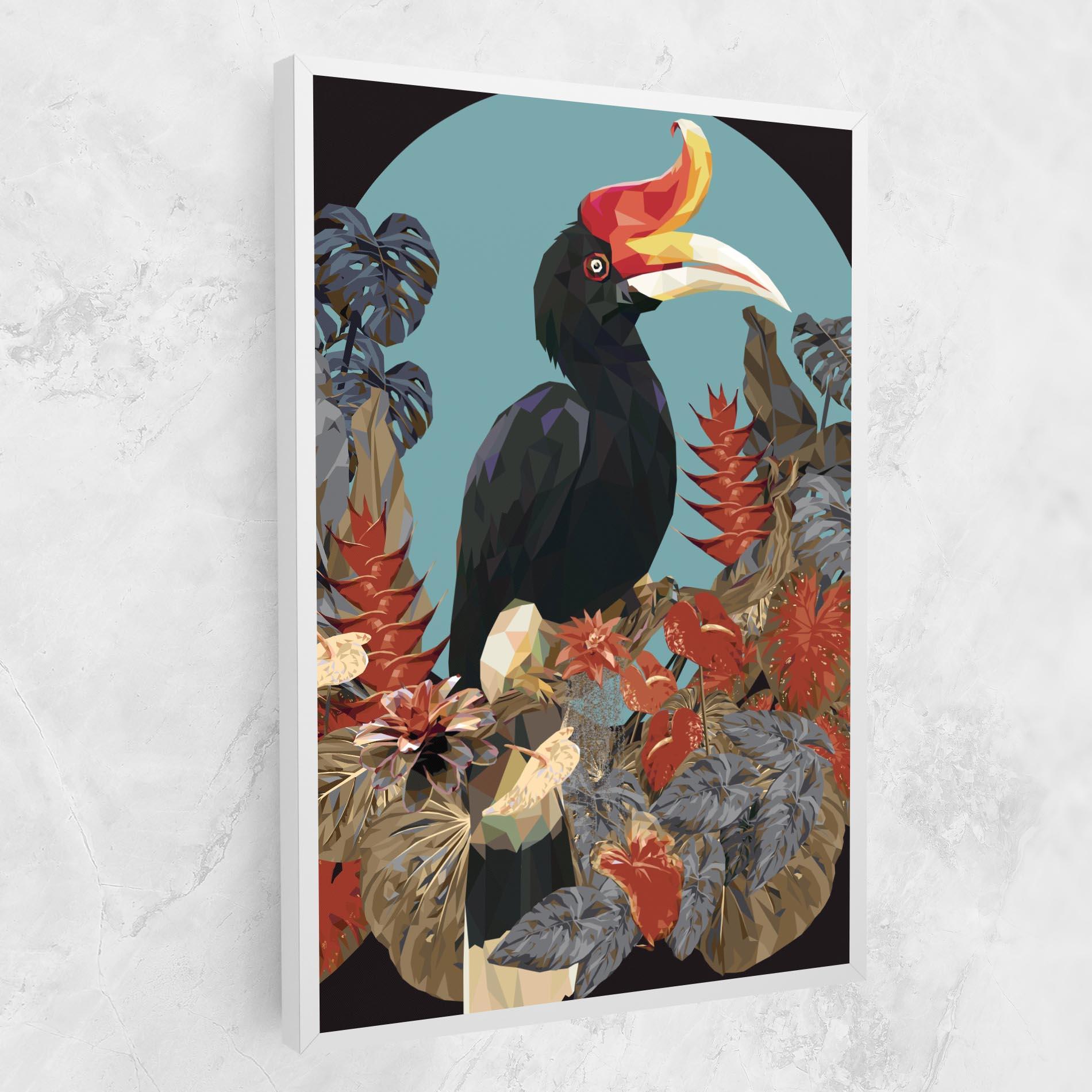 Tablou Canvas Black Interesting Bird mockup 1