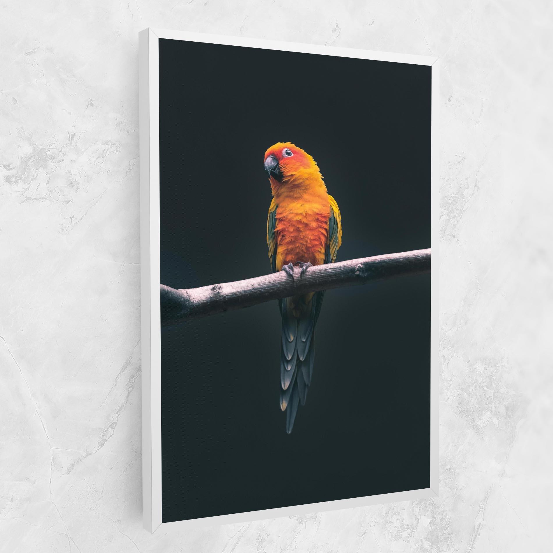 Tablou Canvas Fire Parrot mockup 1