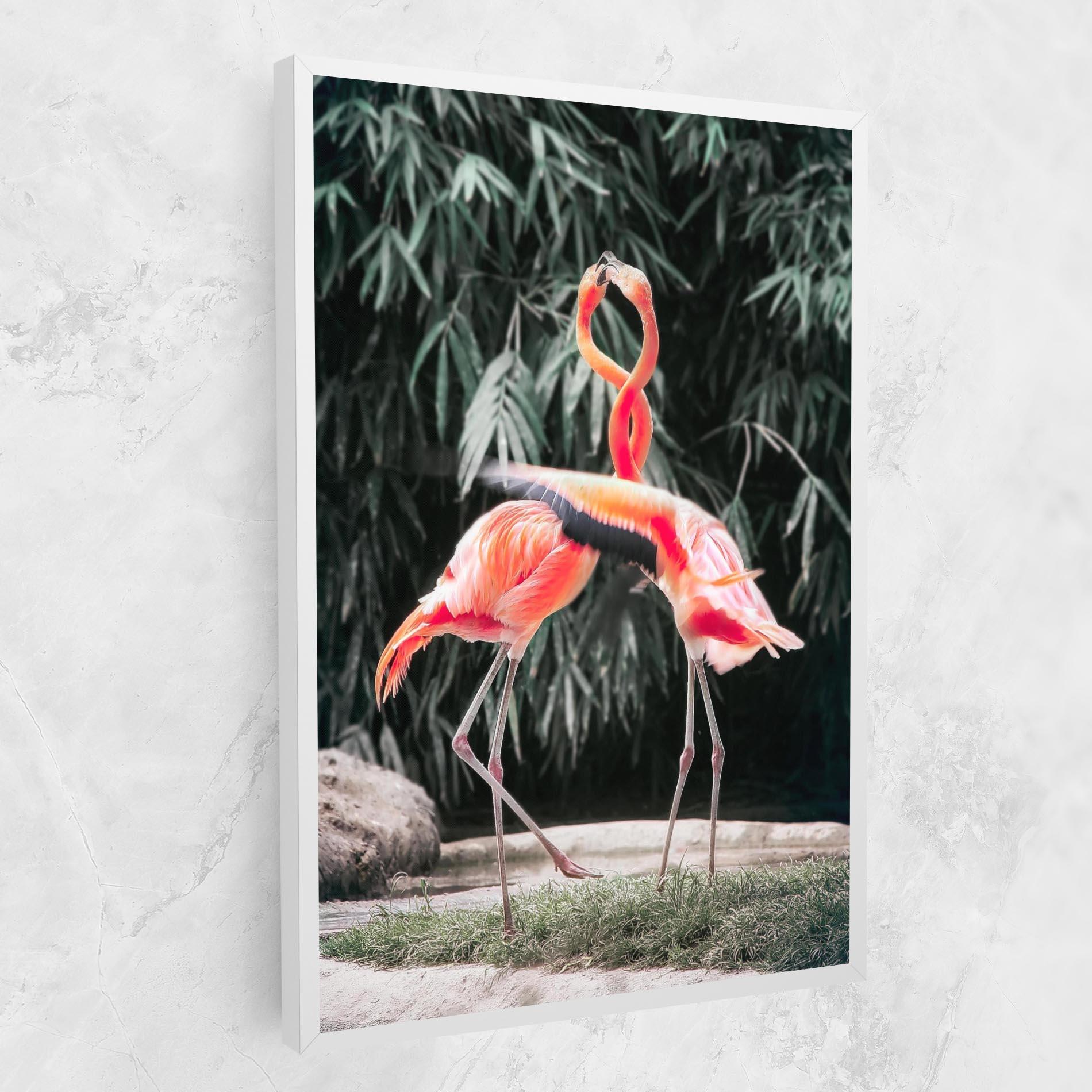 Tablou Canvas Flamingo Love mockup 1