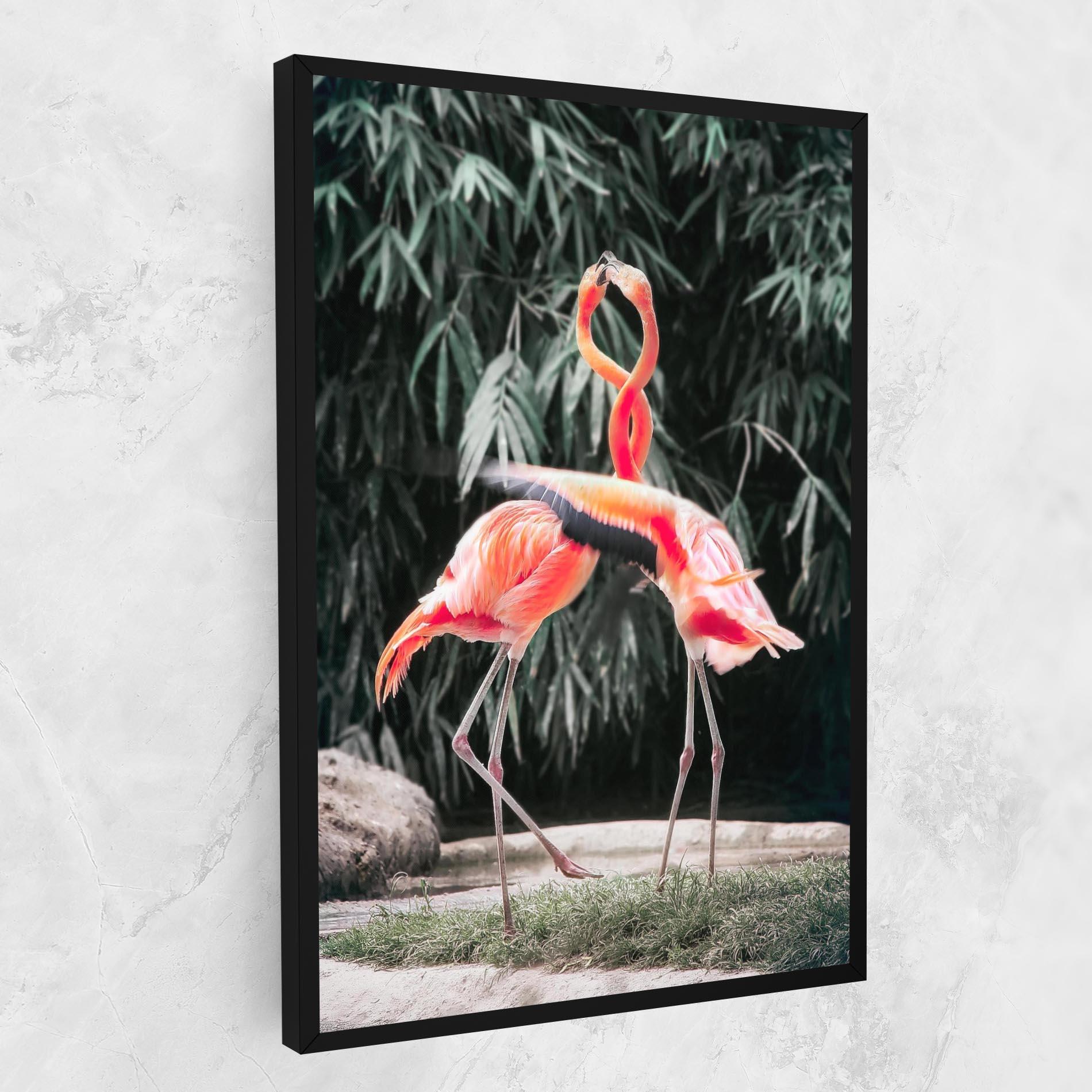 Tablou Canvas Flamingo Love mockup 1