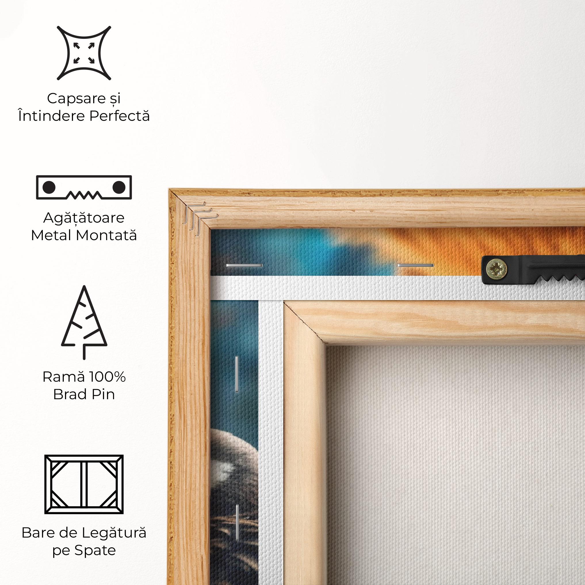 Tablou Canvas Bear With Eagle mockup 5