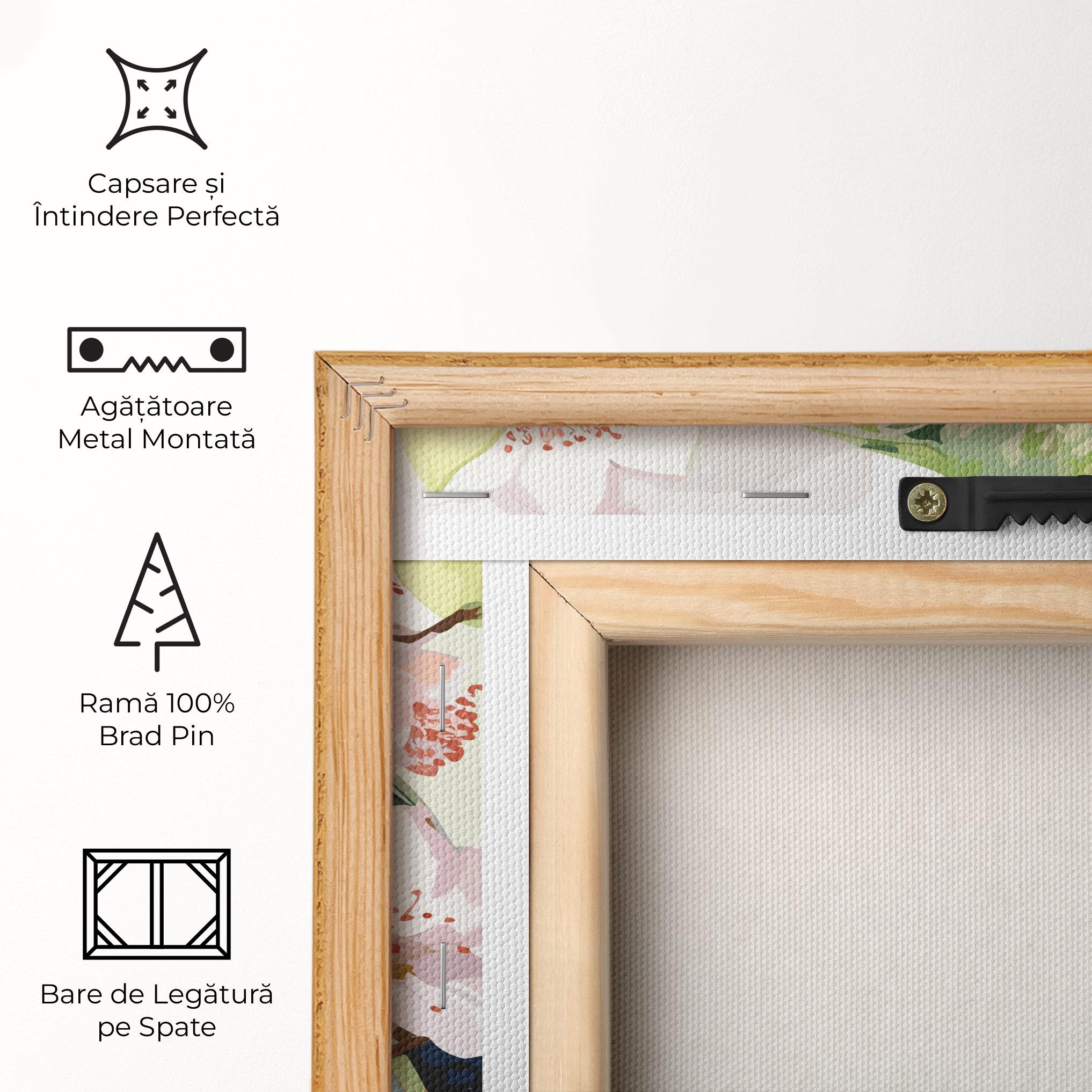 Tablou Canvas Cute Green Parrot mockup 5