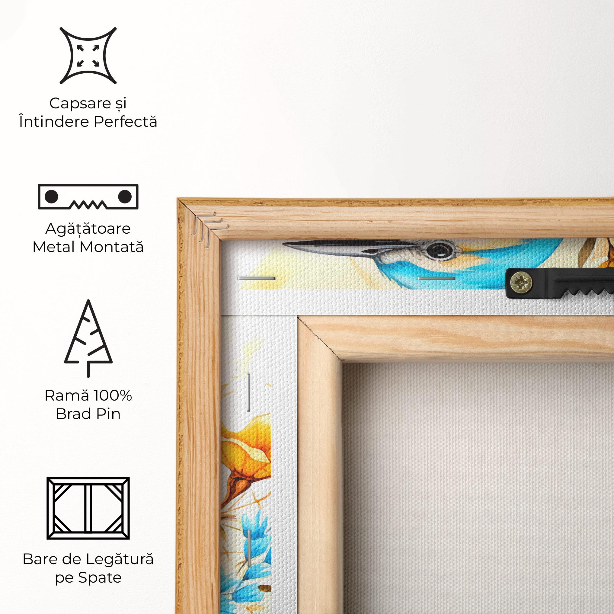 Tablou Canvas Light Blue Bird mockup 5